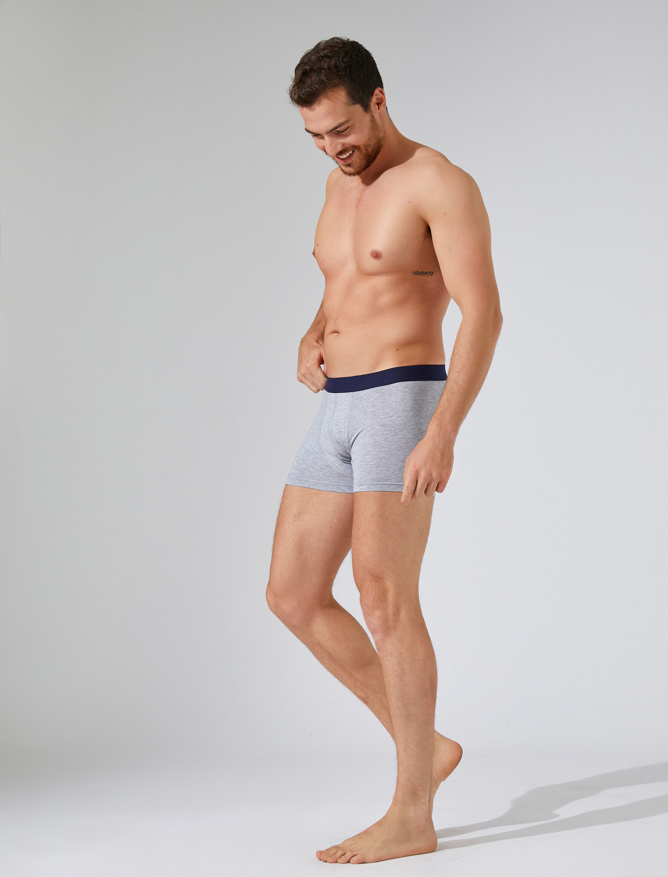   Pamuklu 3'lü Set Basic Boxer