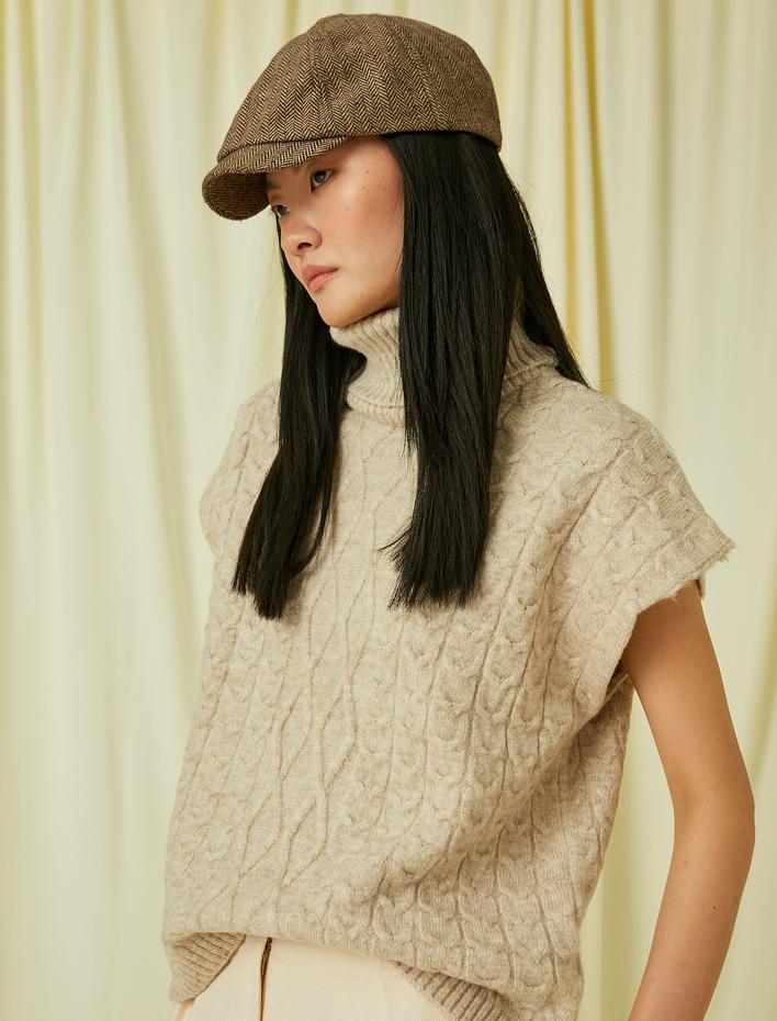  Örgü Süveter Balıkçı Yaka