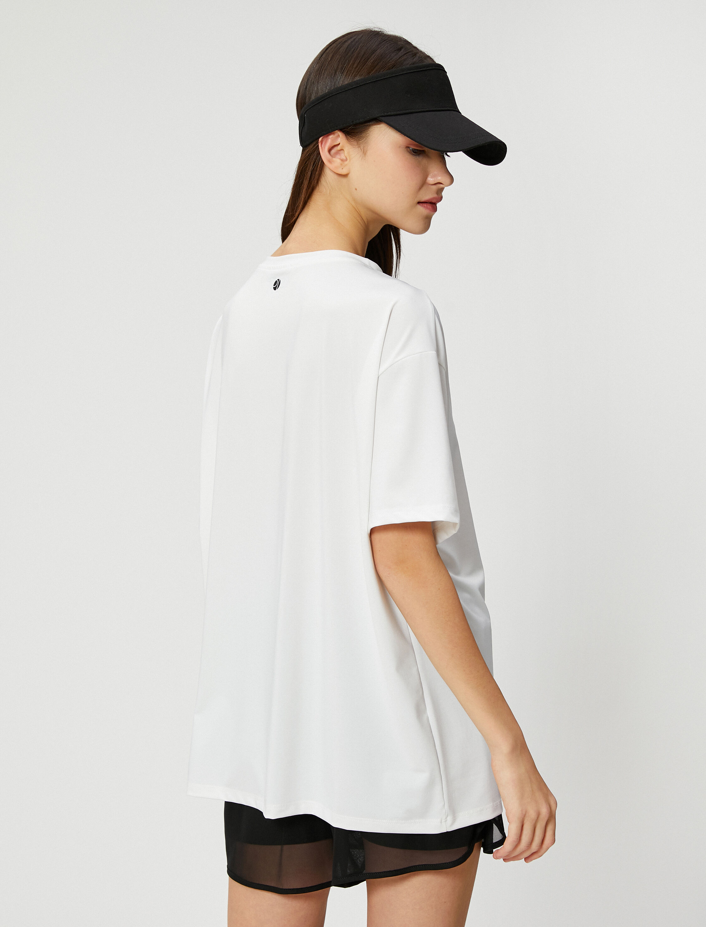 Oversize Spor Tişört Baskılı