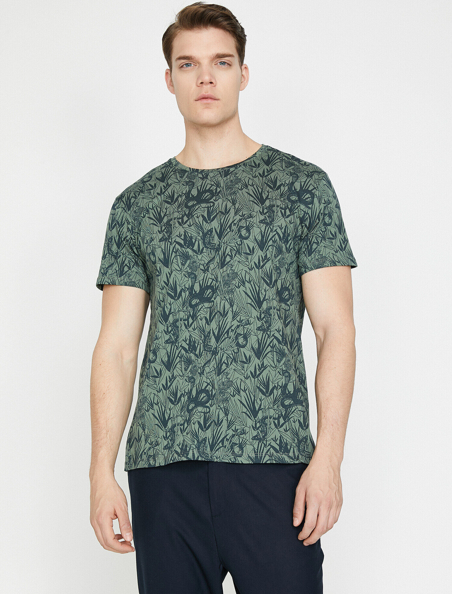   Desenli Tişört Kısa Kollu