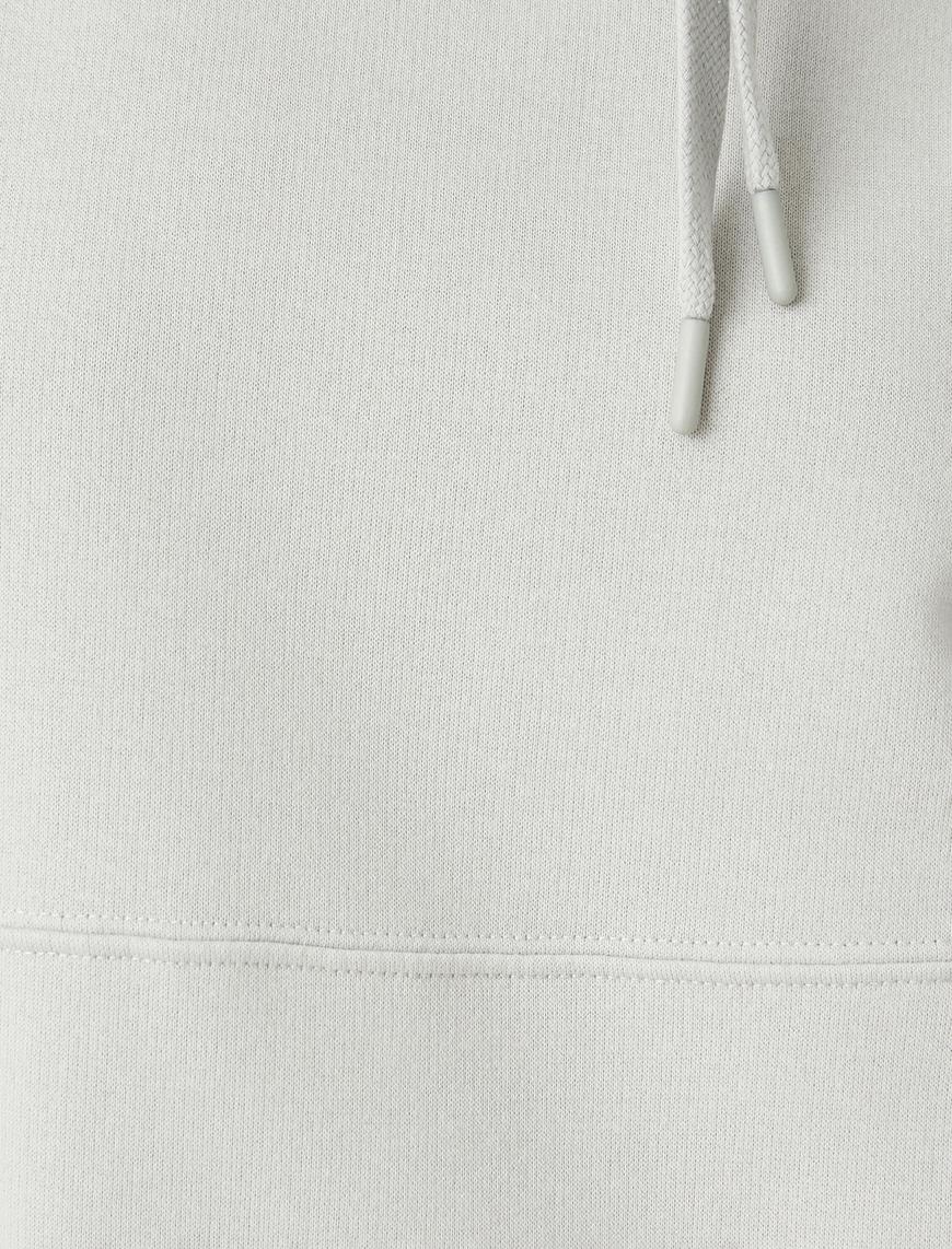   Kapüşonlu Basic Sweatshirt Oversize