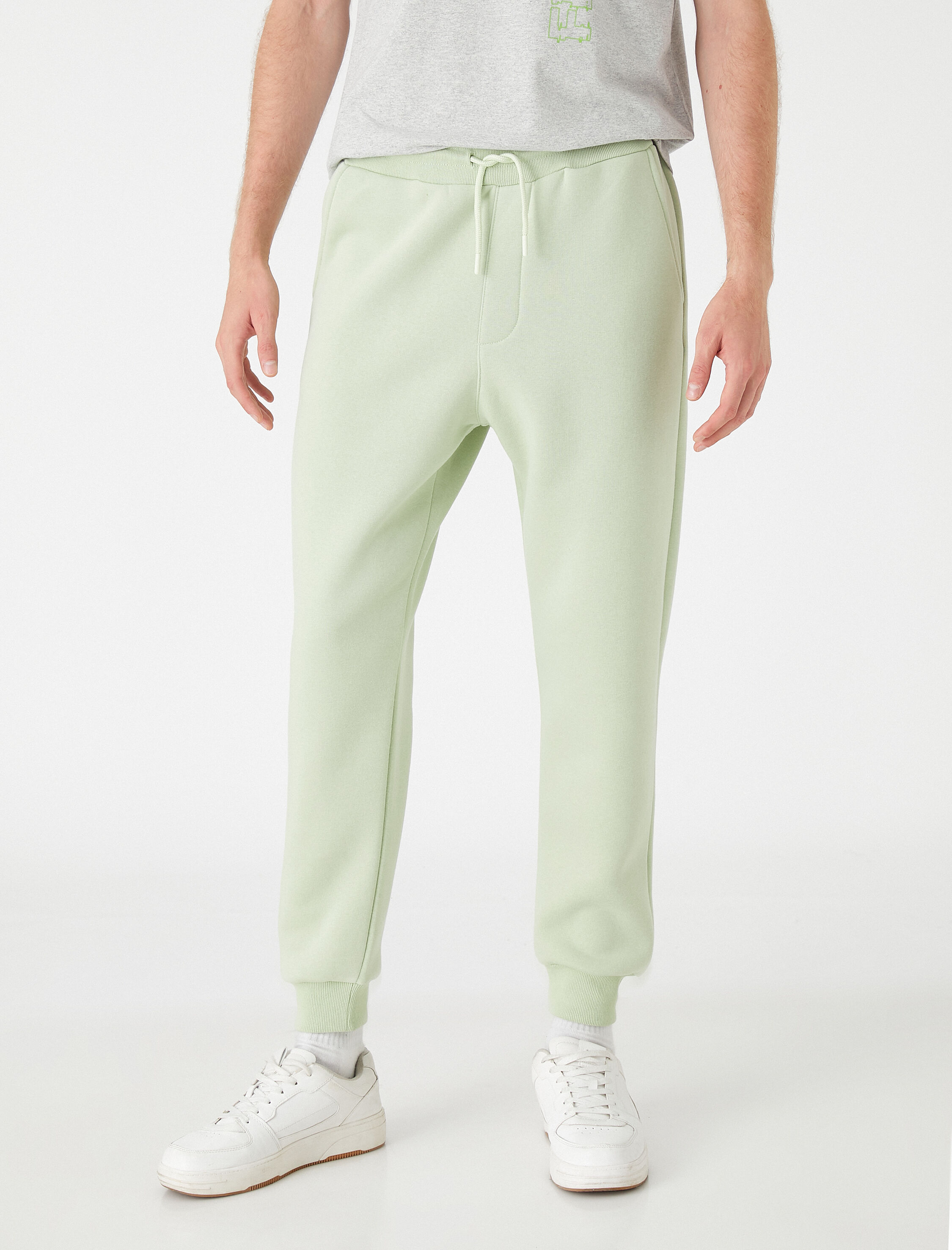   Basic Jogger Eşofman Altı Beli Bağcıklı Cepli Şardonlu