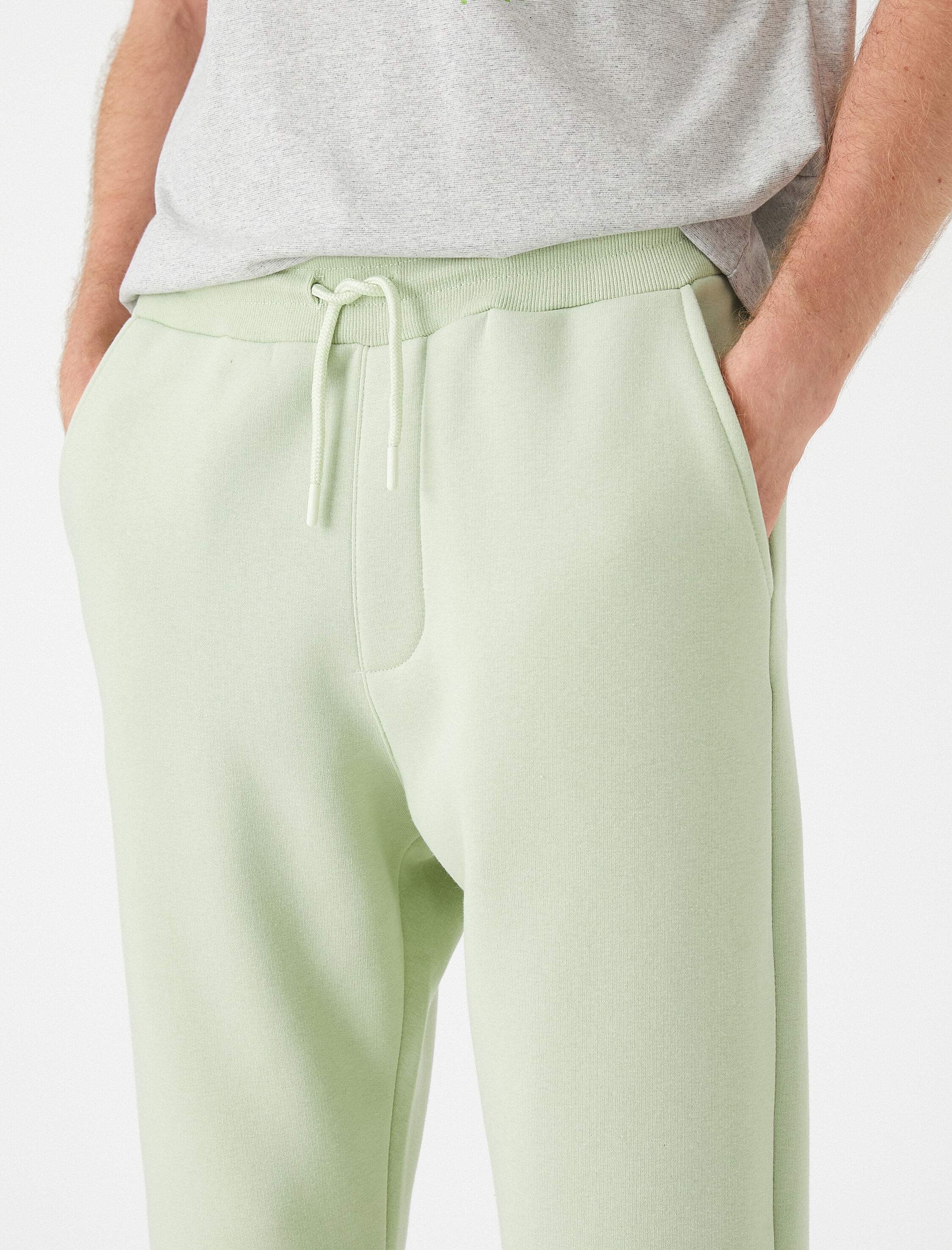   Basic Jogger Eşofman Altı Beli Bağcıklı Cepli Şardonlu