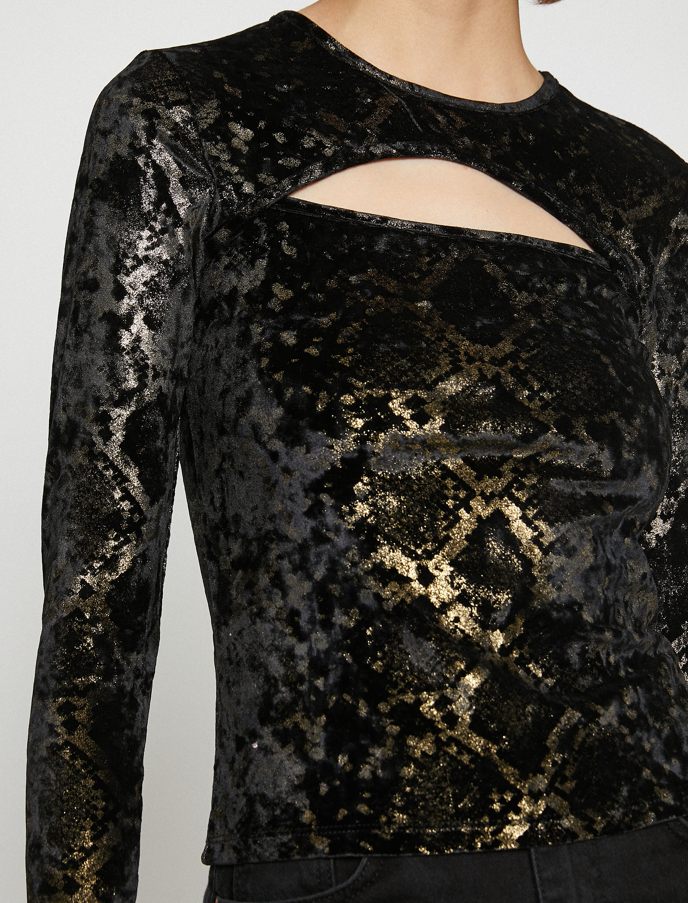 Jakarlı Bluz Bisiklet Yaka