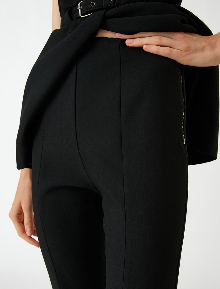  Dar Paça Pantolon Yırtmaç Detaylı