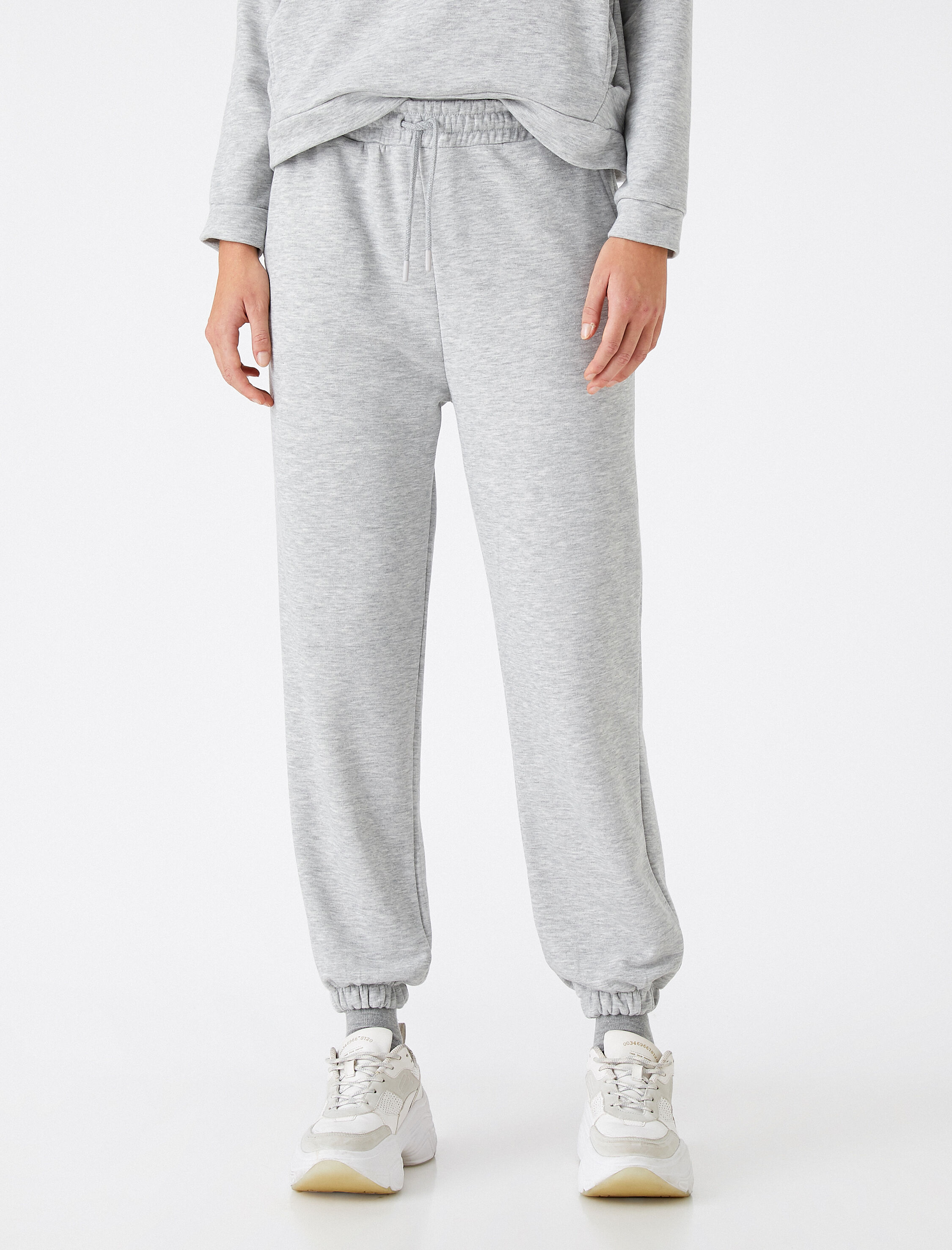   Jogger Kalın Dokulu Eşofman Altı Beli Bağlamalı