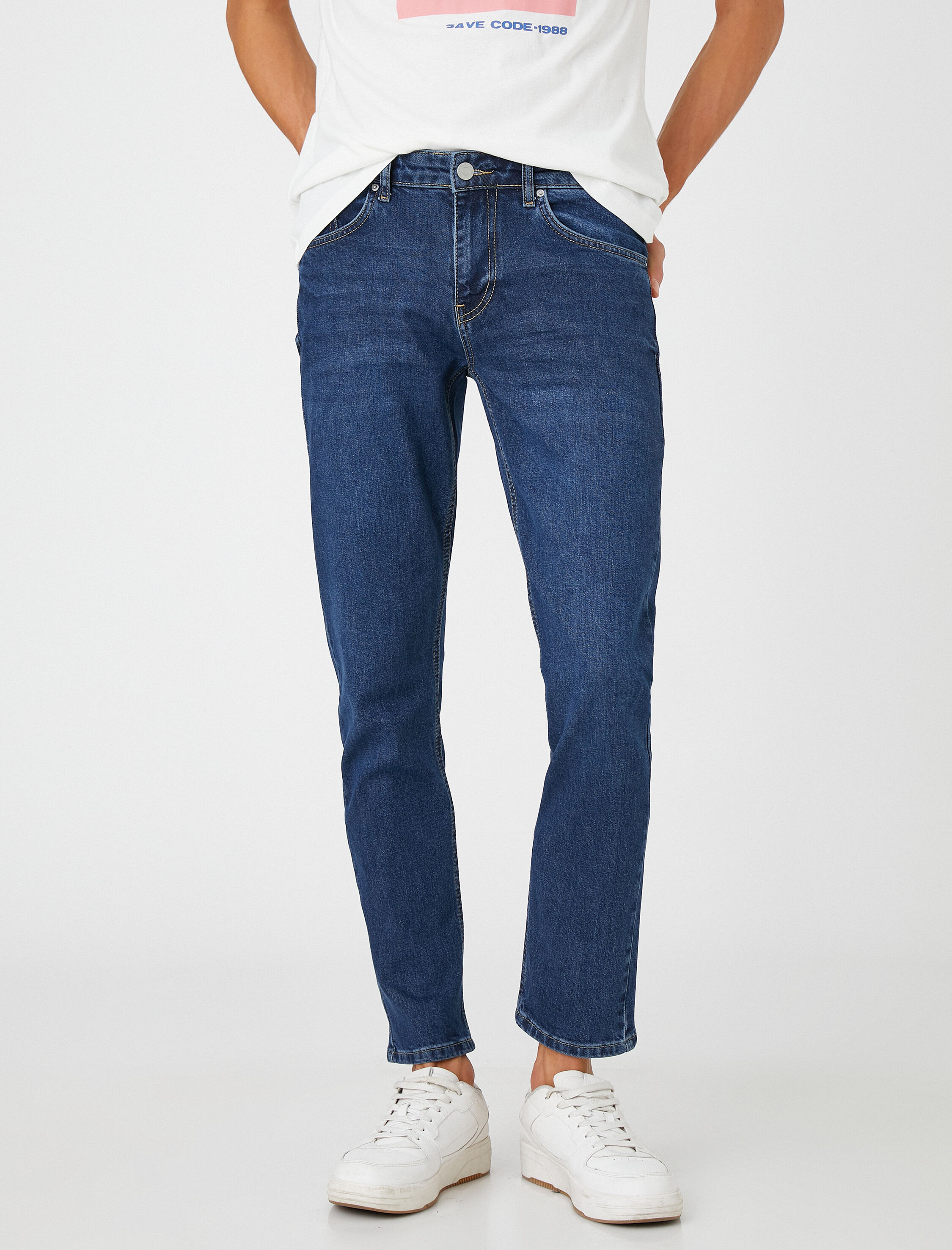 Slim Fit Kot Pantolon - Brad Jean