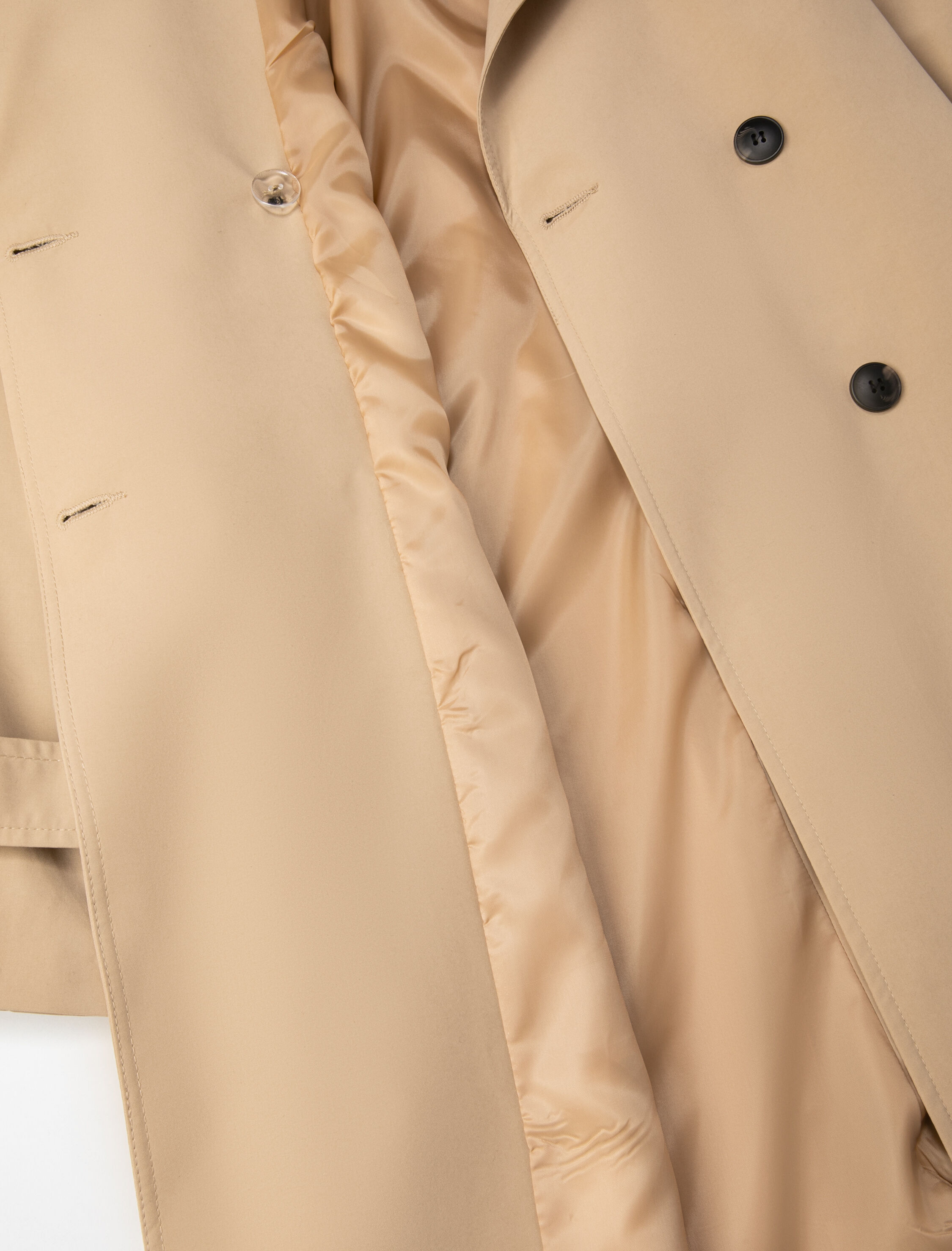 Midi Boy Trençkot Kruvaze Kemerli