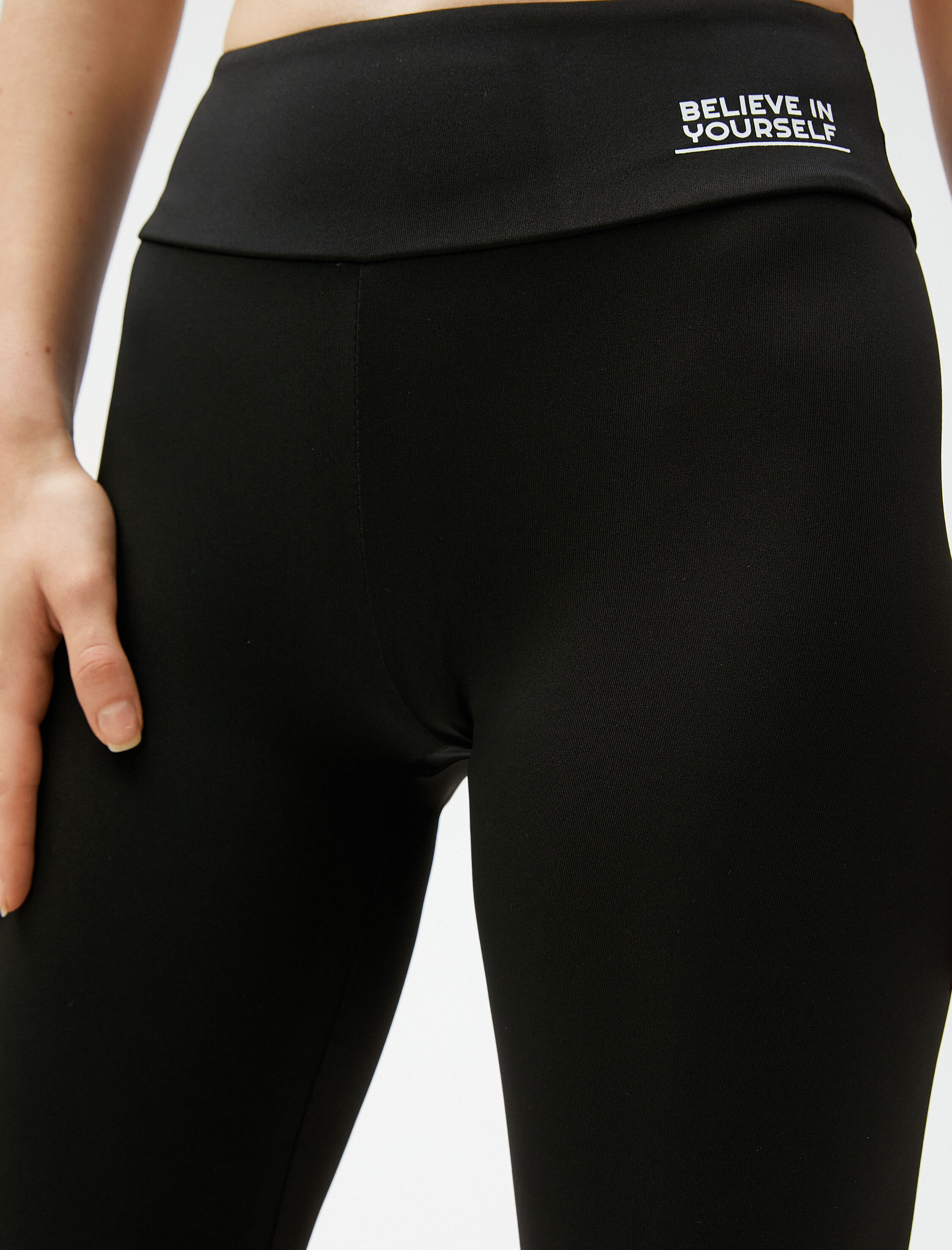   Biker Tayt Baskılı Normal Bel