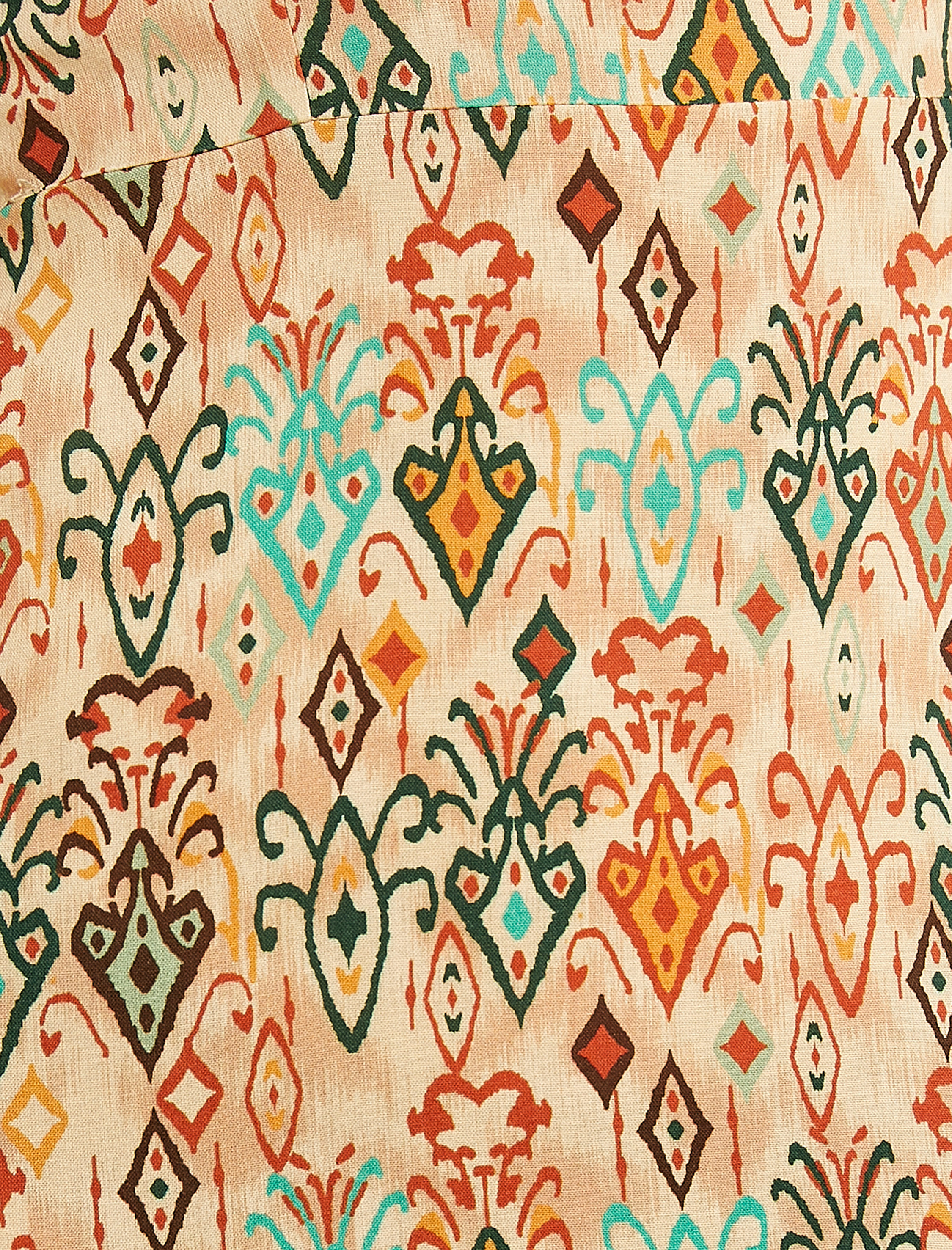   Midi Elbise Viskon Kare Yaka Balon Kollu Yırtmaçlı