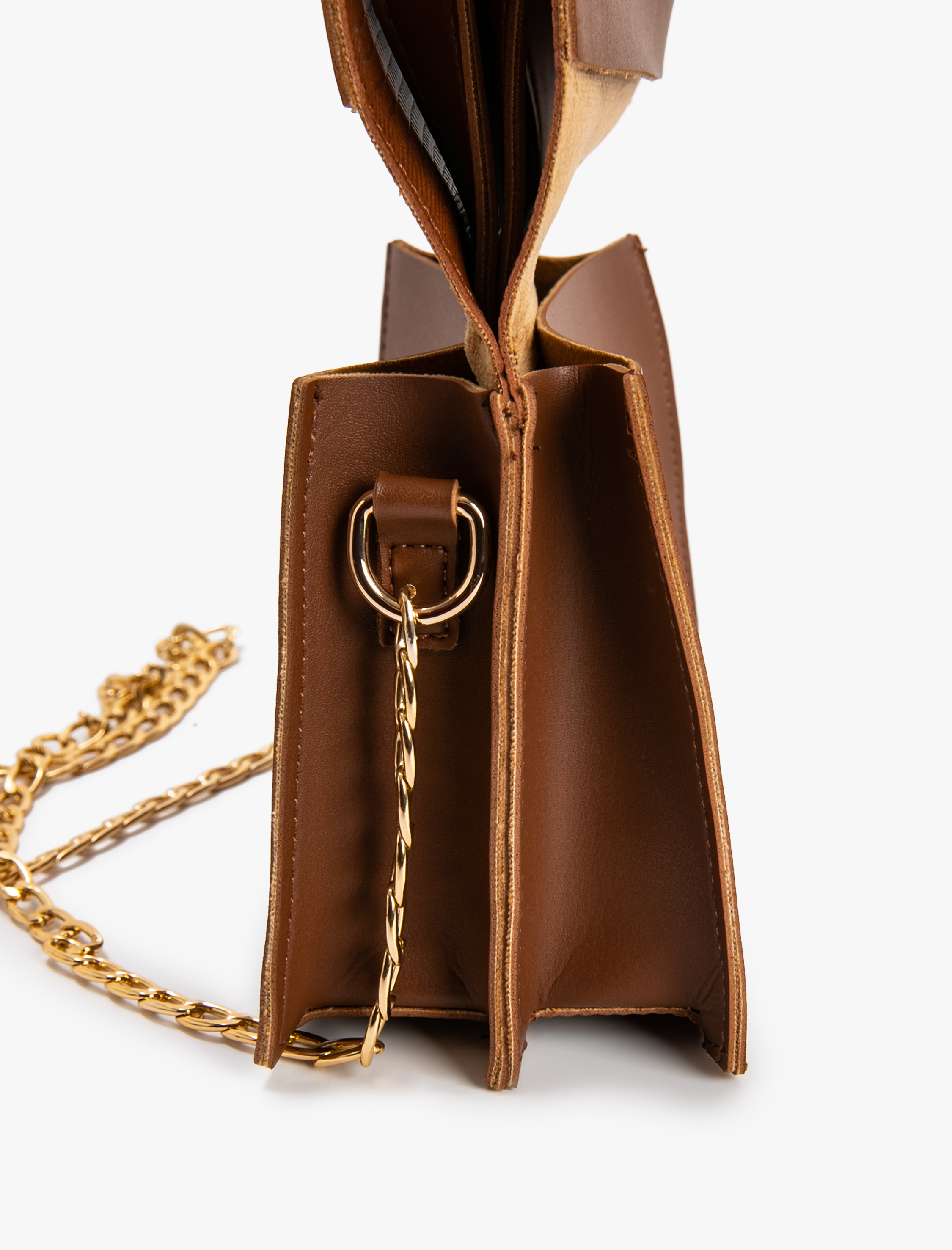  Kadın Çapraz Çanta Suni Deri Zincir Askılı