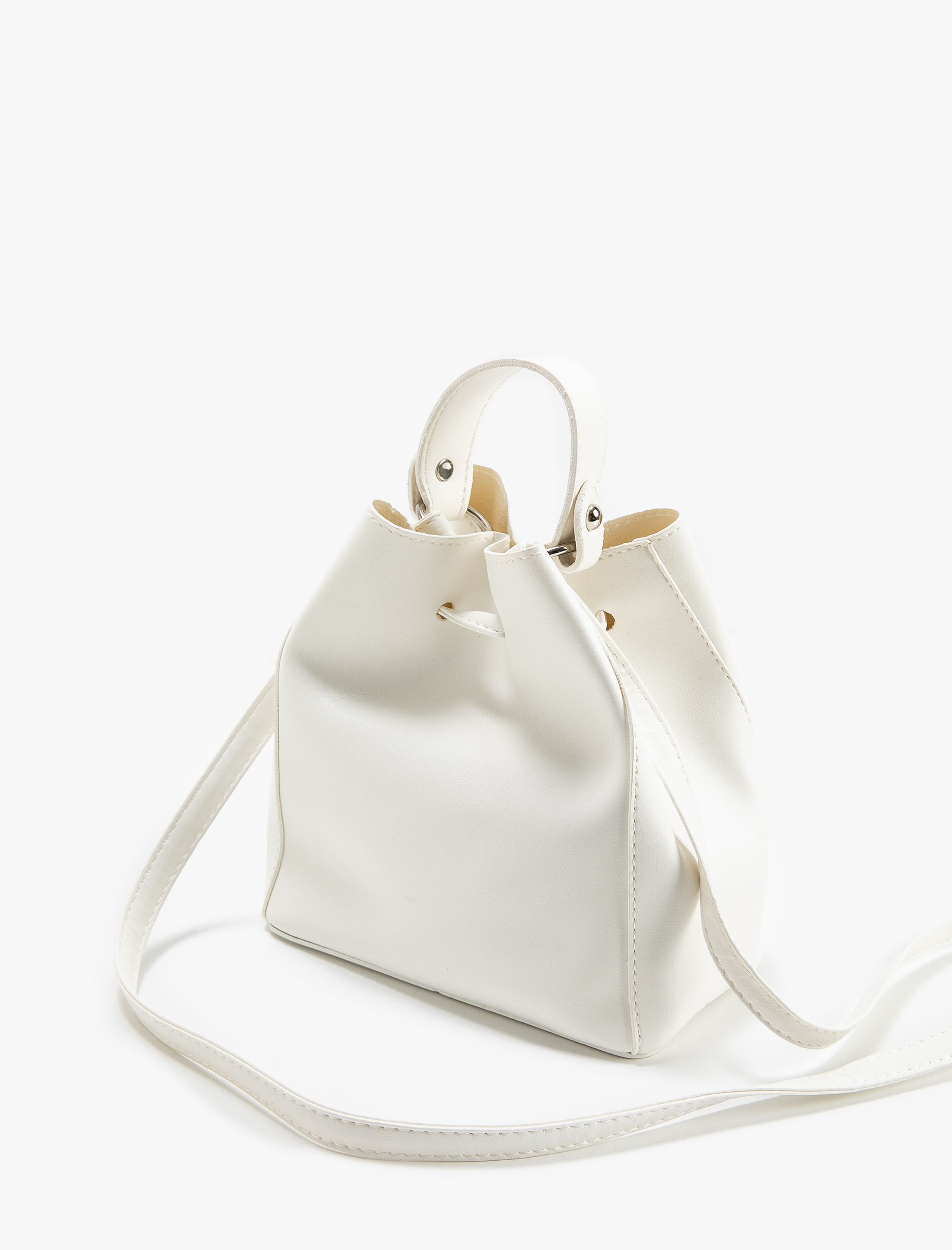  Kadın Çapraz Çanta Bucket Suni Deri