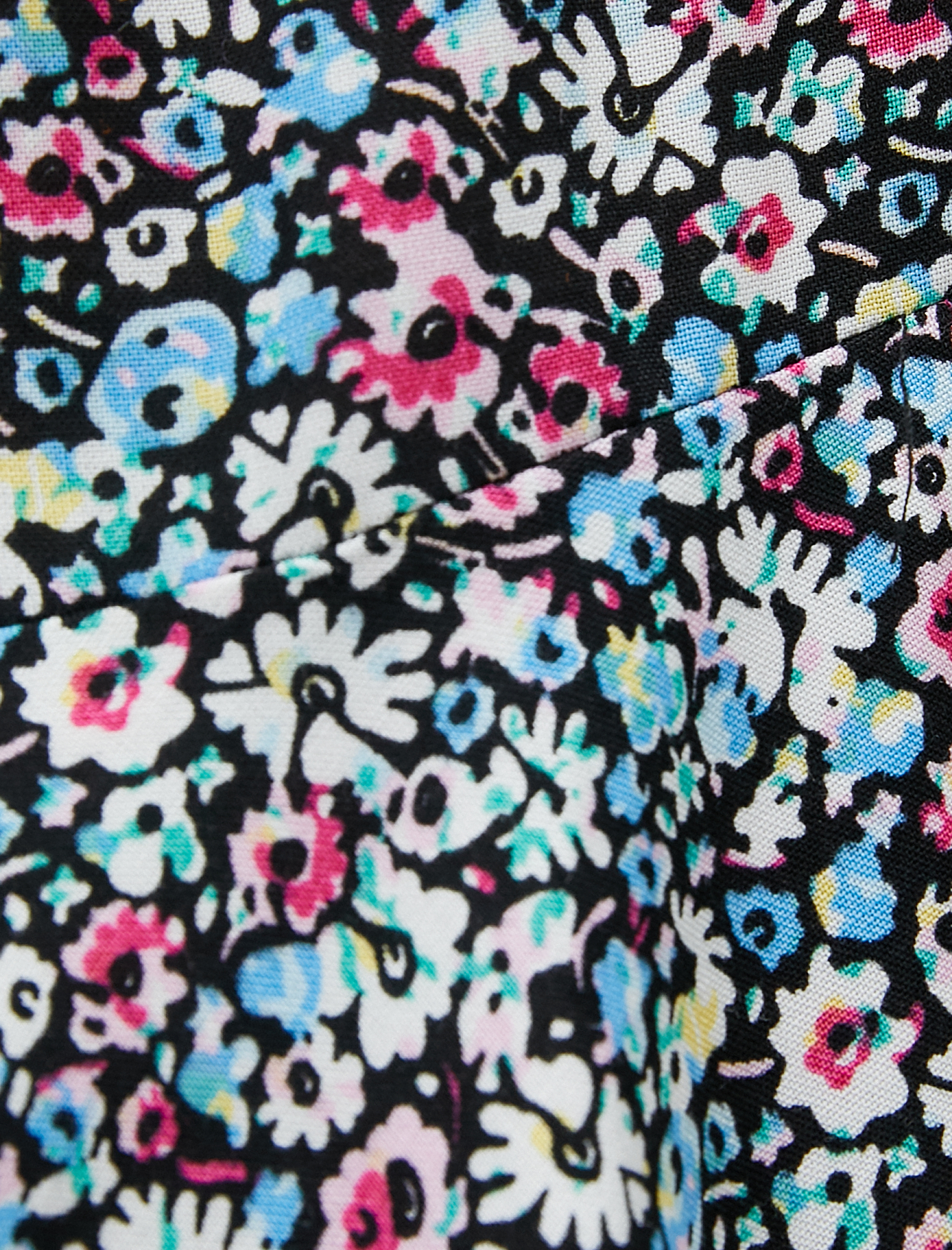   Çiçekli Şort Etek Mini Viskon Beli Lastikli