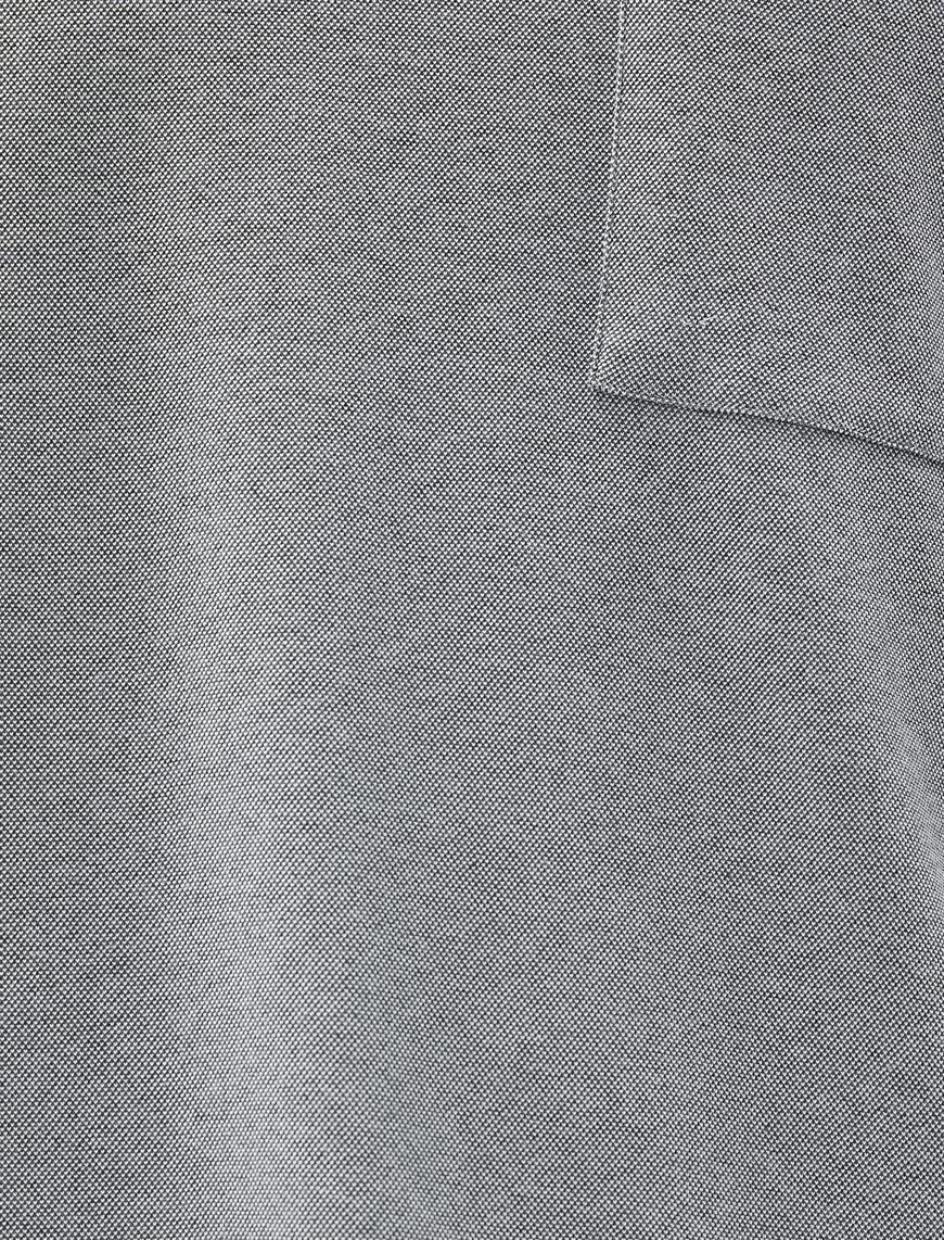   Basic Oversize Tişört Cep Detaylı Bisiklet Yaka Yarım Kollu