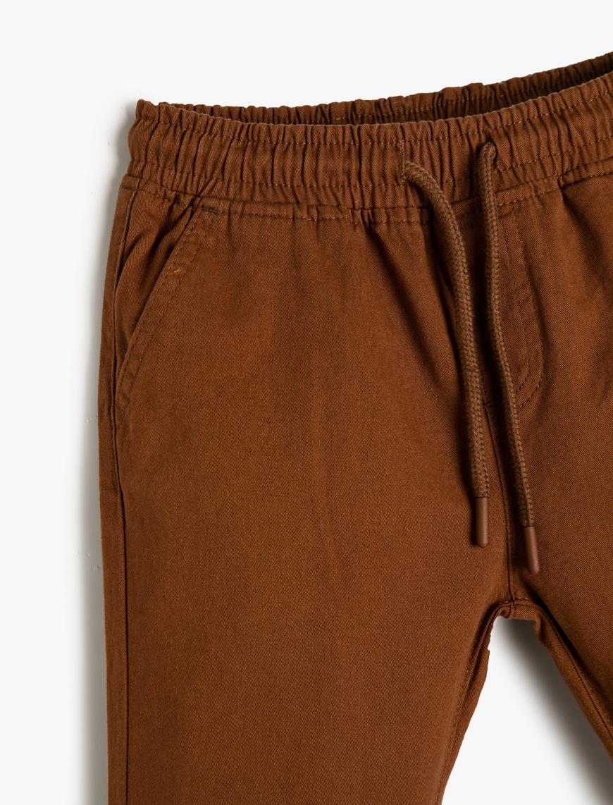  Erkek Çocuk Okul Pantolonu Basic Jogger Pamuklu