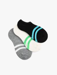 3'lü Patik Çorap Paketi Pamuk Karışımlı