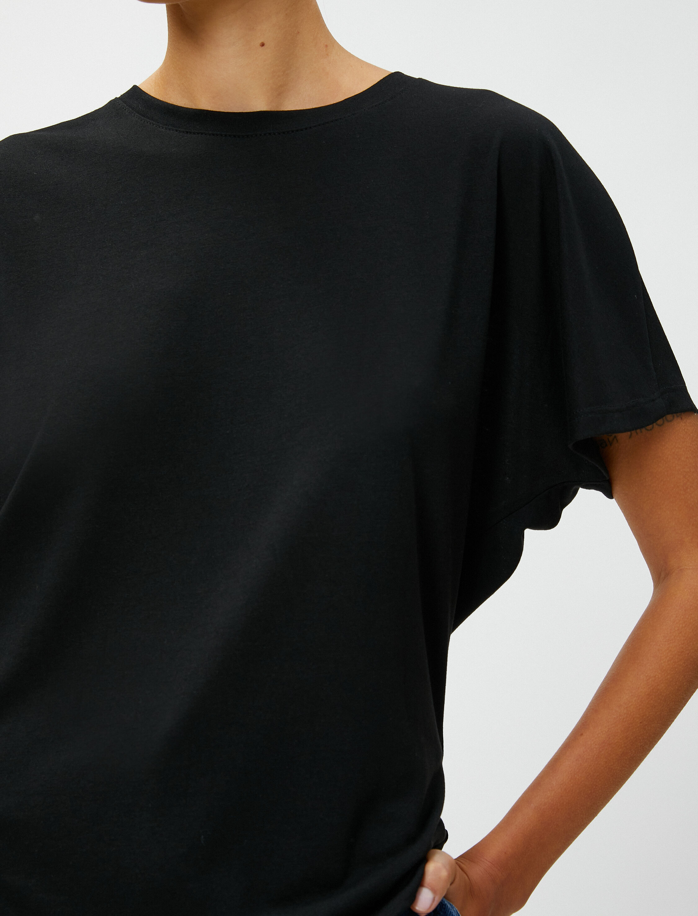   Relax Fit Tişört Bisiklet Yaka