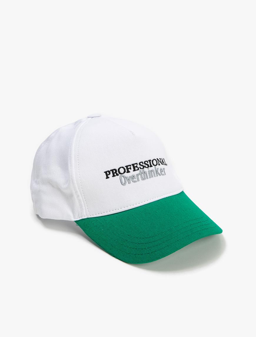  Erkek Kep Şapka Slogan İşlemeli