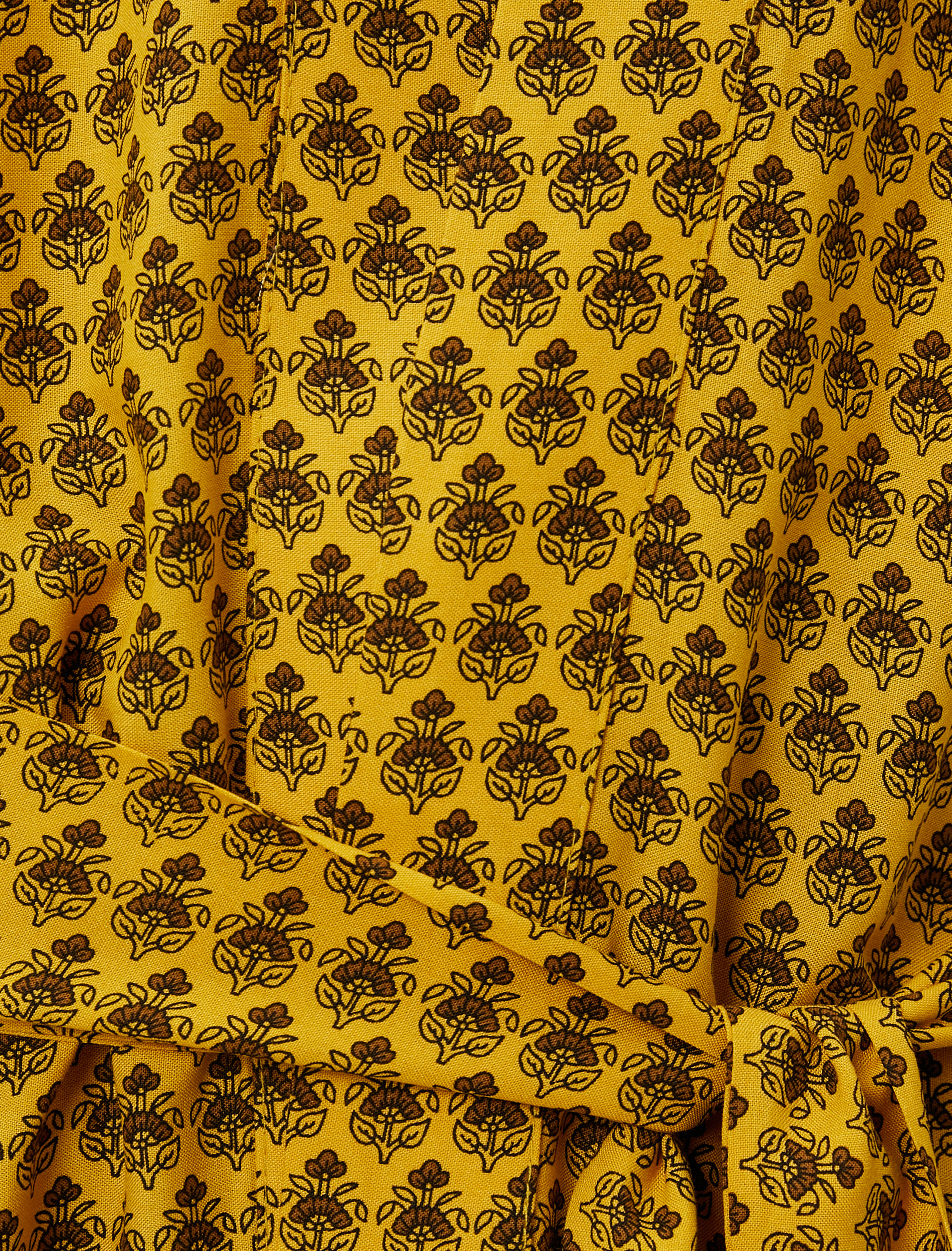   Çiçekli Kimono Midi Boy Kemerli