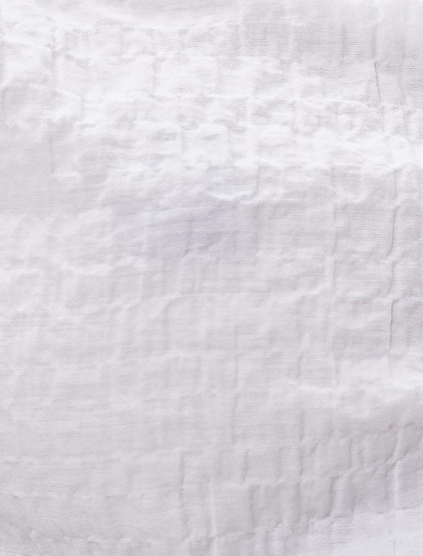   Crop Omzu Açık Bluz Balon Kollu