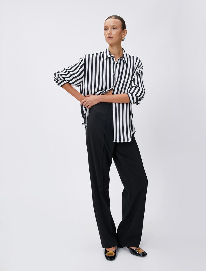  Uzun Kollu Gömlek Rahat Kesim