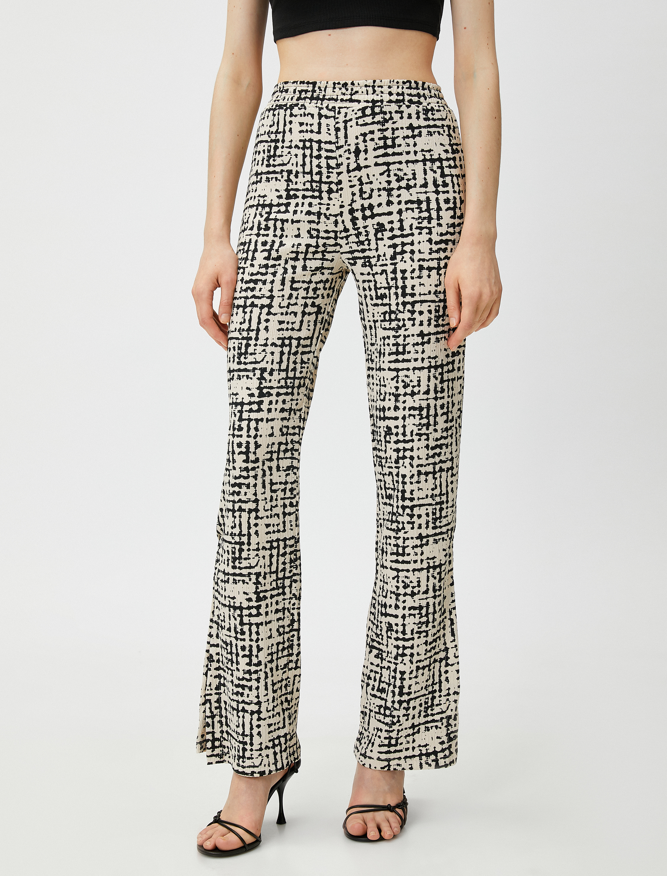   Beli Lastikli Pantolon Hafif İspanyol Paça