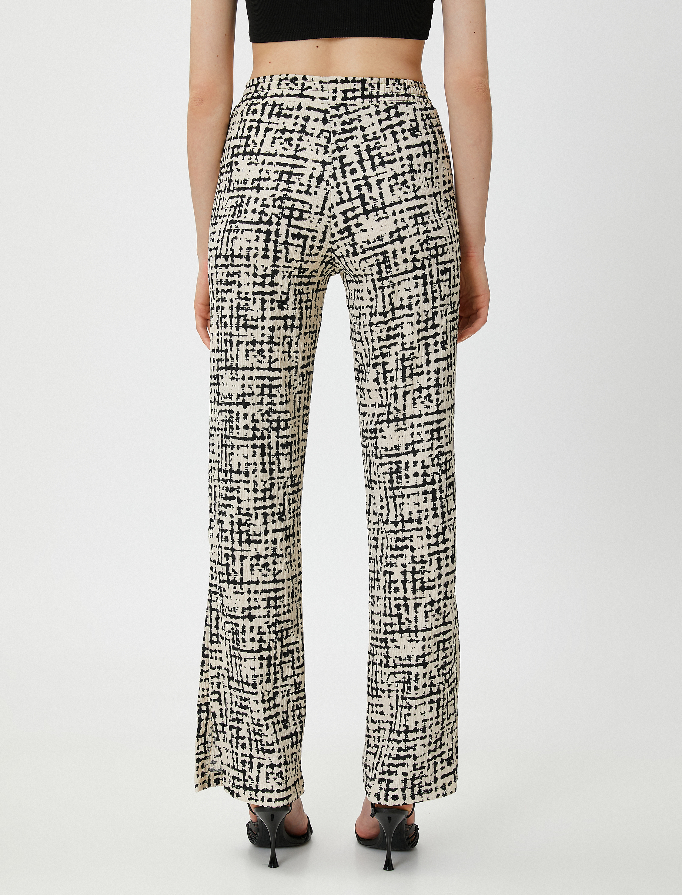   Beli Lastikli Pantolon Hafif İspanyol Paça