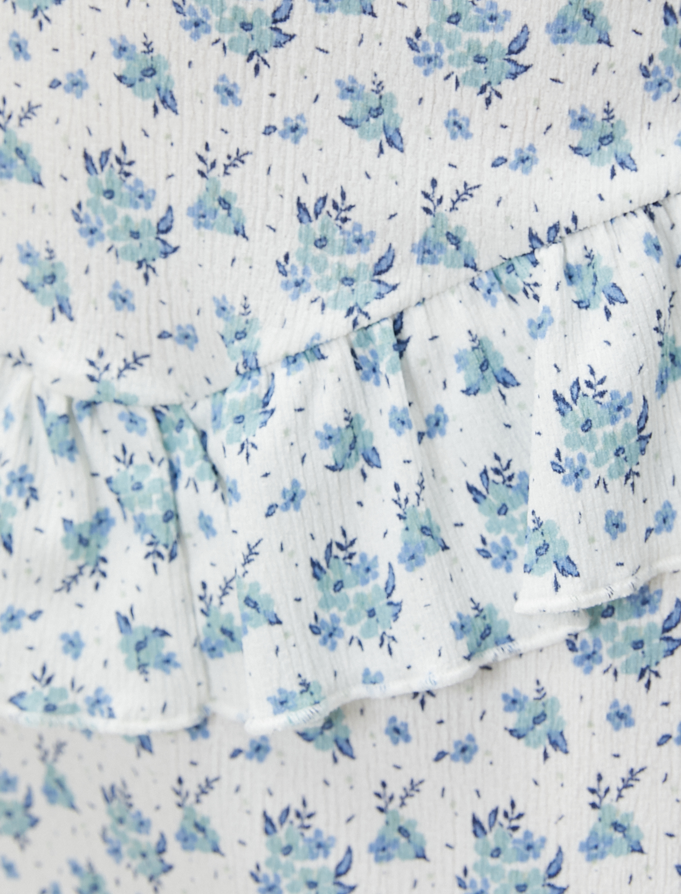   Katlı Mini Etek Beli Lastikli