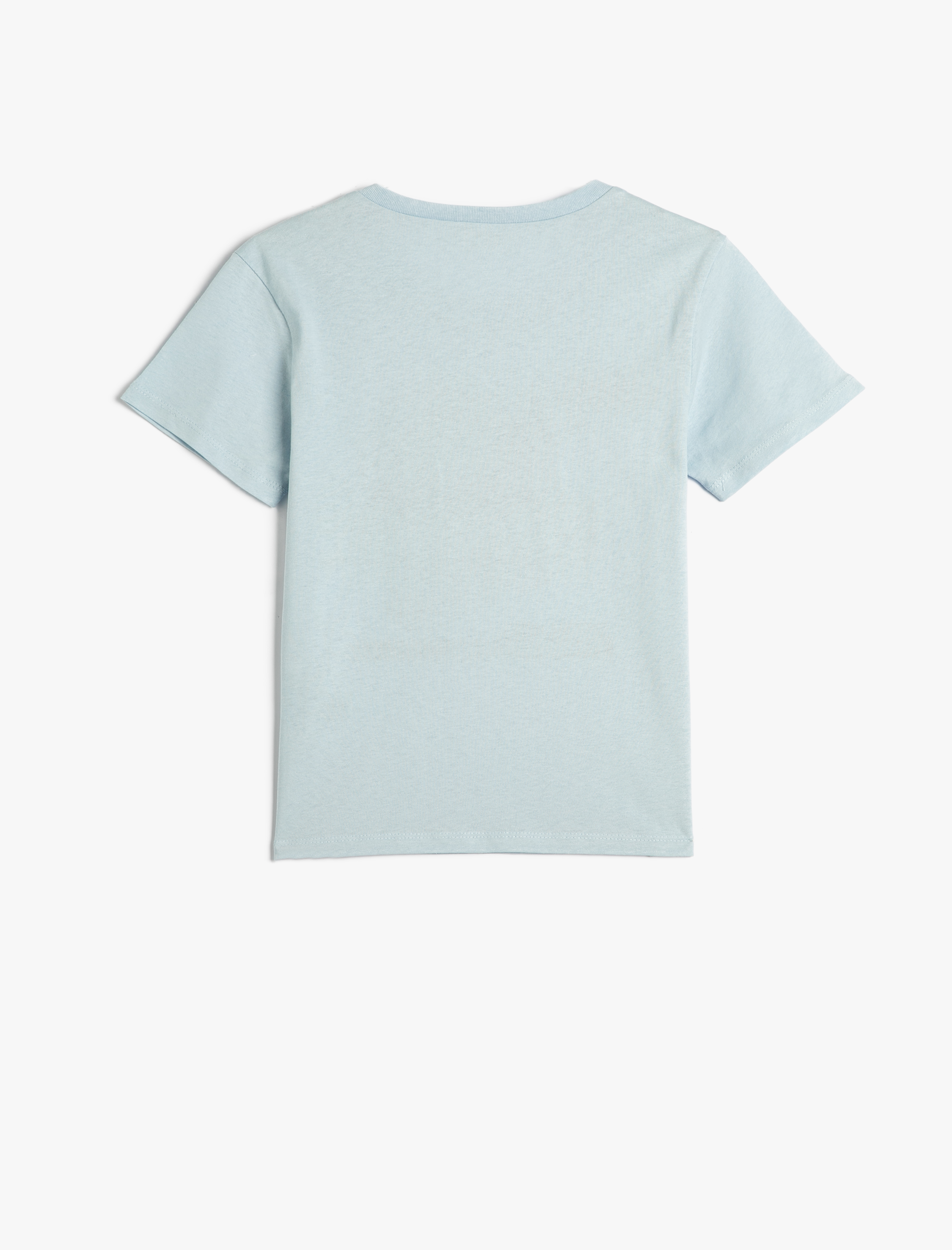  Erkek Çocuk Tişört Dinozor Baskılı Kısa Kollu Bisiklet Yaka Pamuklu