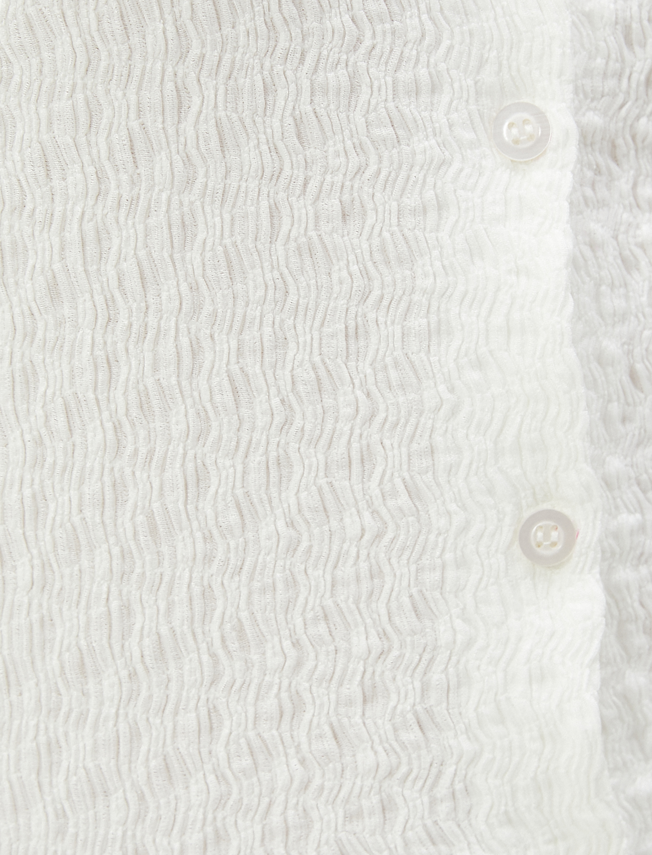   Uzun Kollu Tişört Gömlek Yaka Düğmeli Dokulu Bürümcük