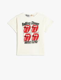Rolling Stones Tişört Lisanslı Kısa Kollu Bisiklet Yaka