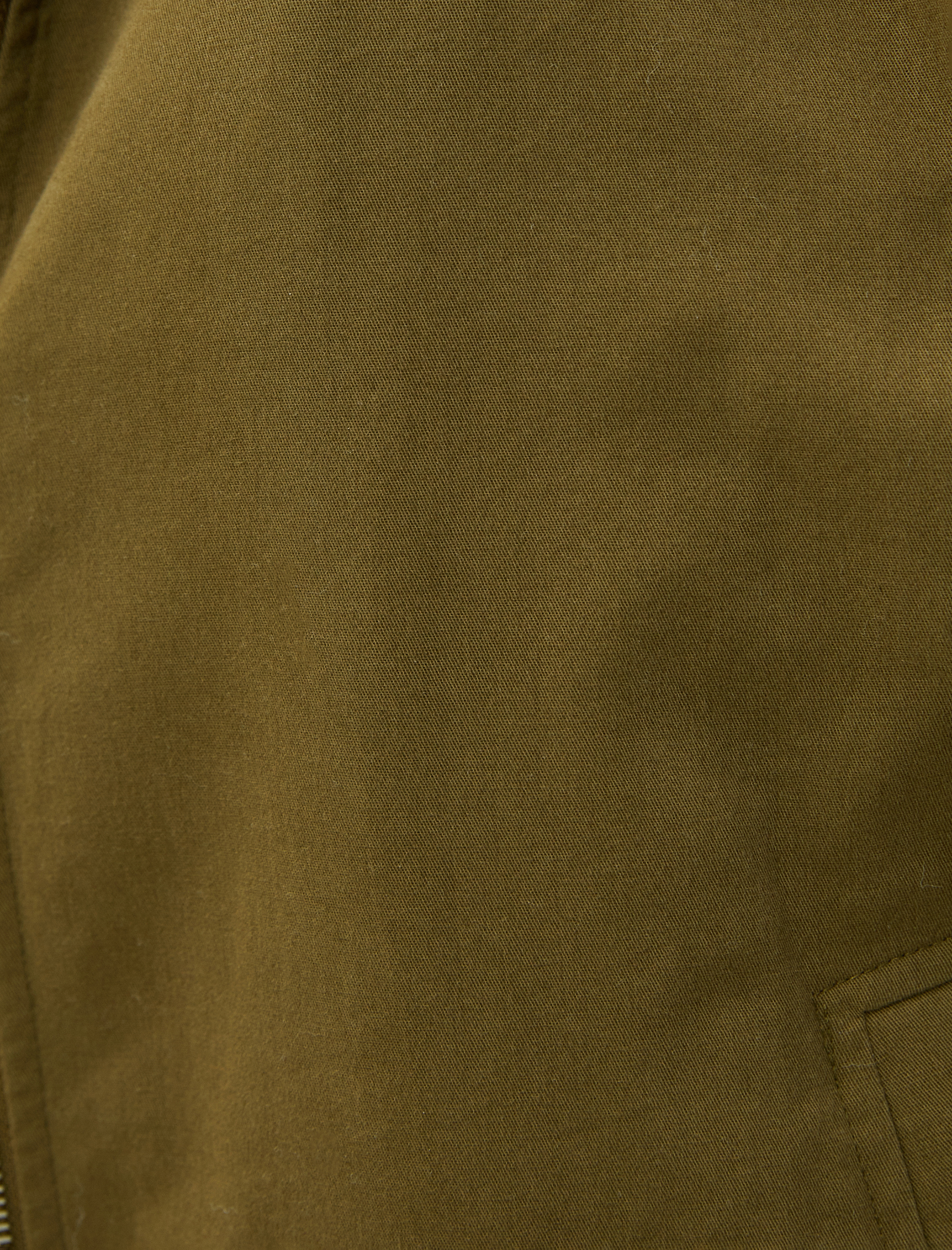 Koton Fermuarlı Ceket Yakası Suni Kürklü Cep Detaylı Pamuklu. 6