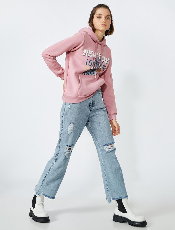  Yüksek Bel Kot Pantolon - Straight Jean