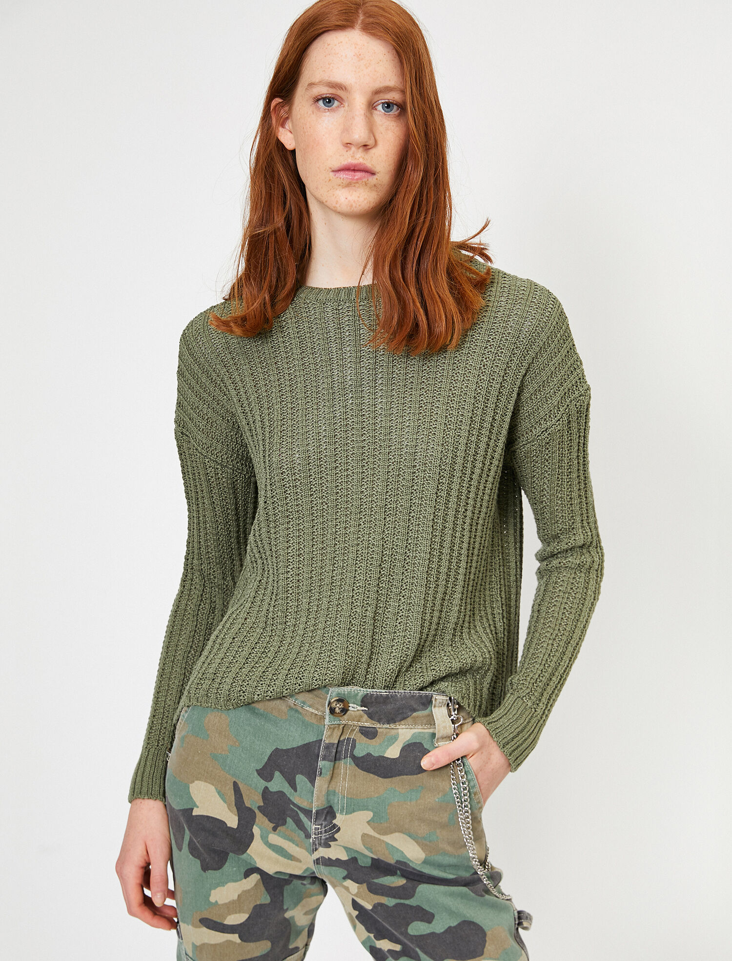   Örgülü Triko Kazak