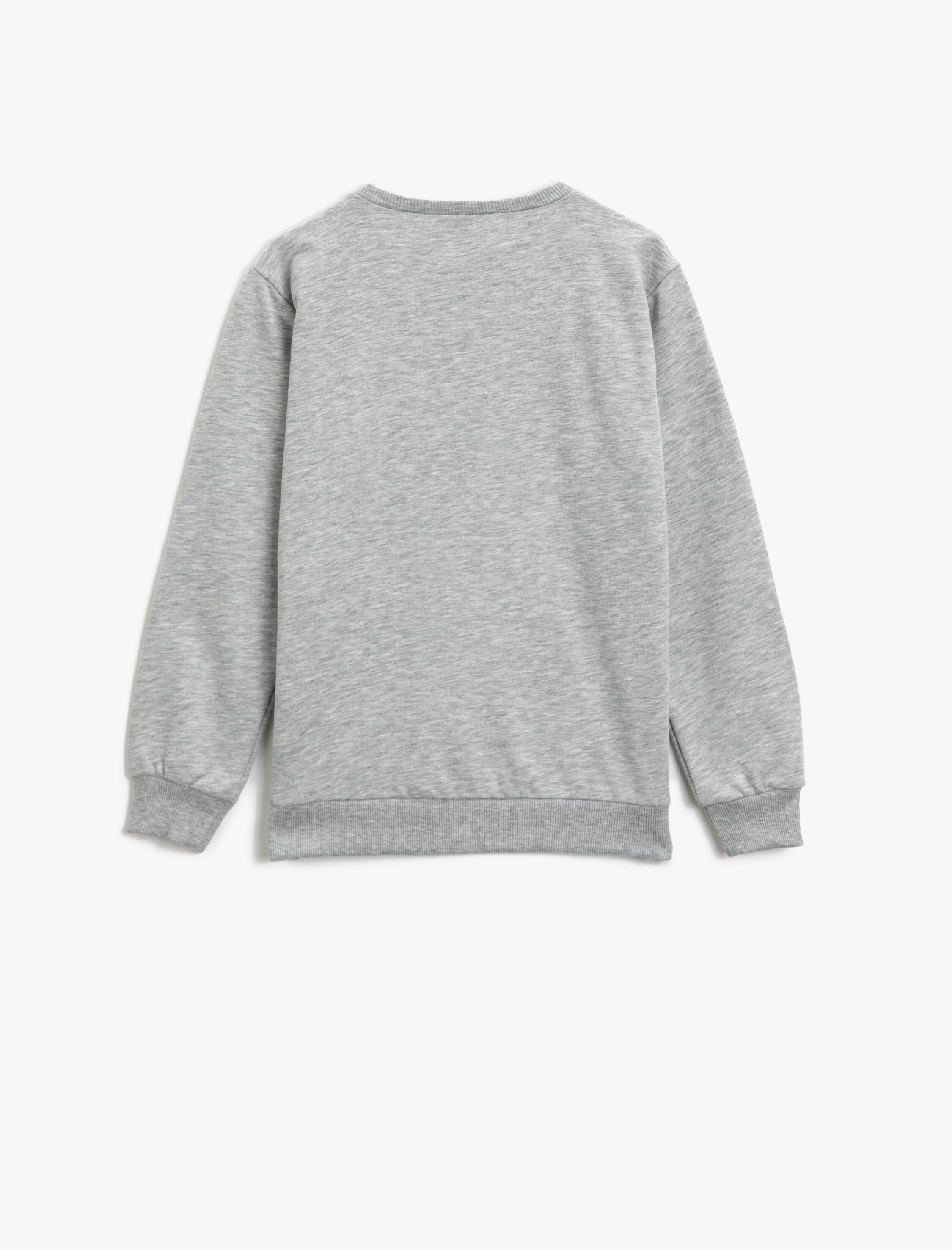  Erkek Çocuk Baskılı Bisiklet Yaka Uzun Kollu Sweatshirt