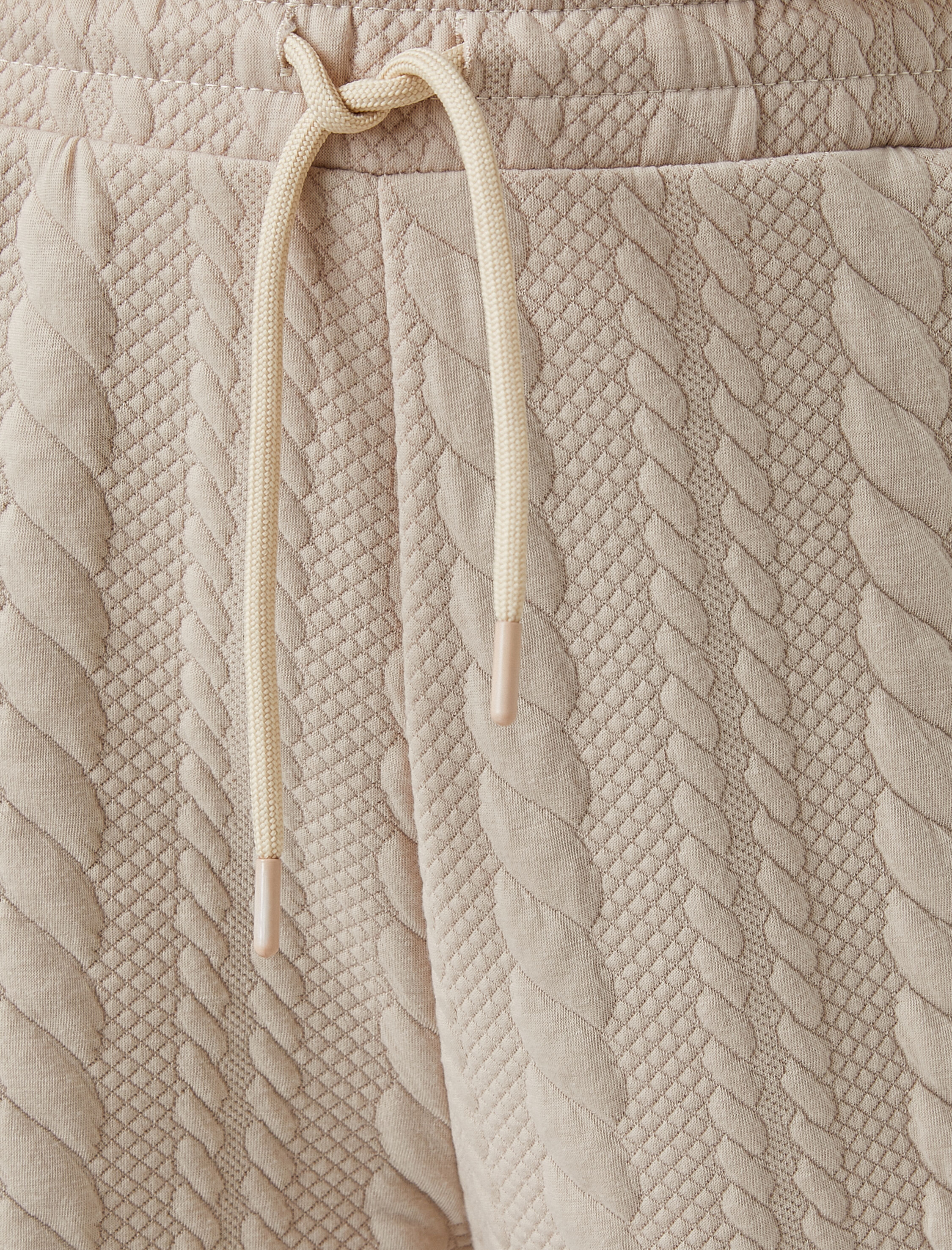   Örgü Desenli Belden Bağlamalı Jogger Eşofman Altı