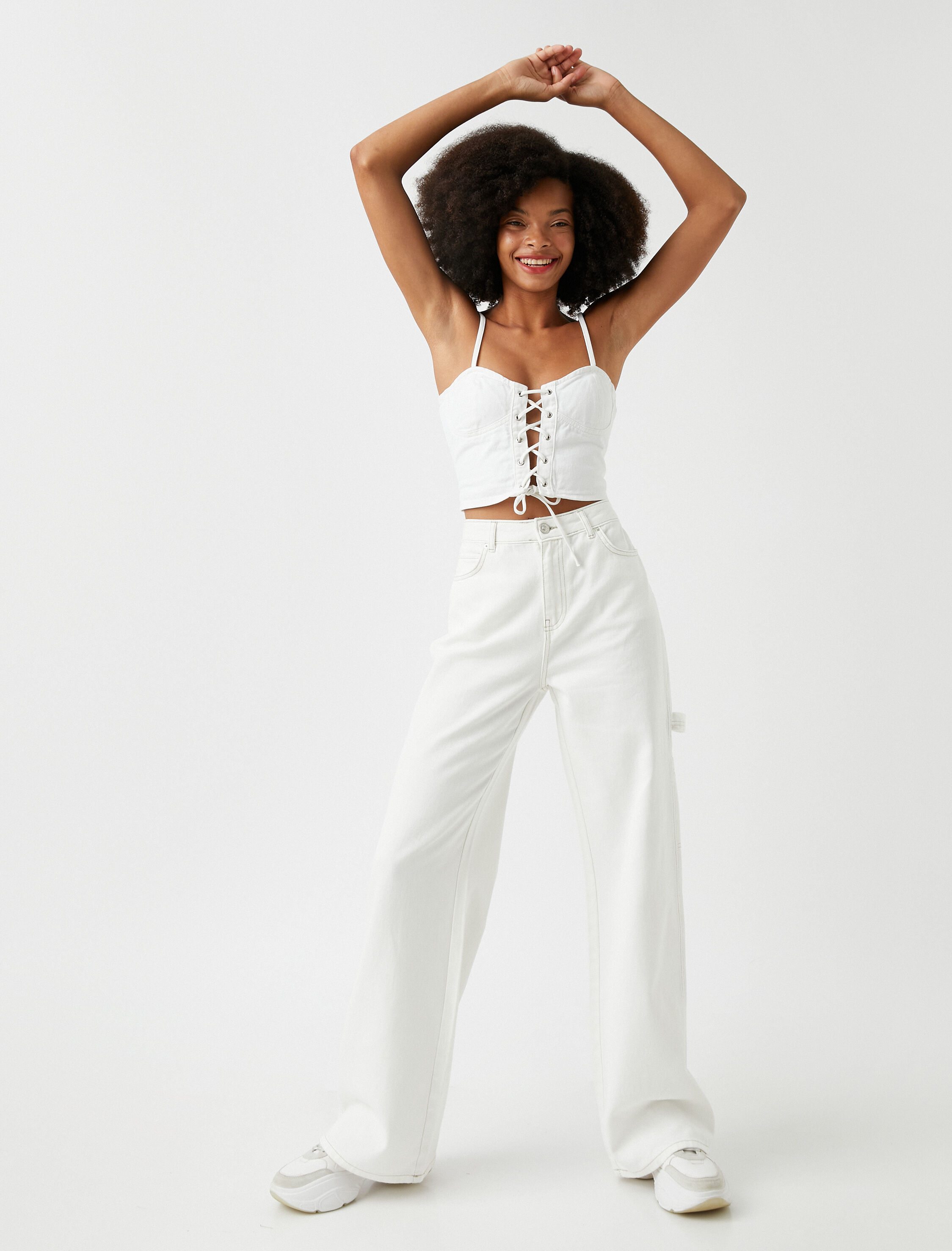   Wide Leg Kargo Pantolon