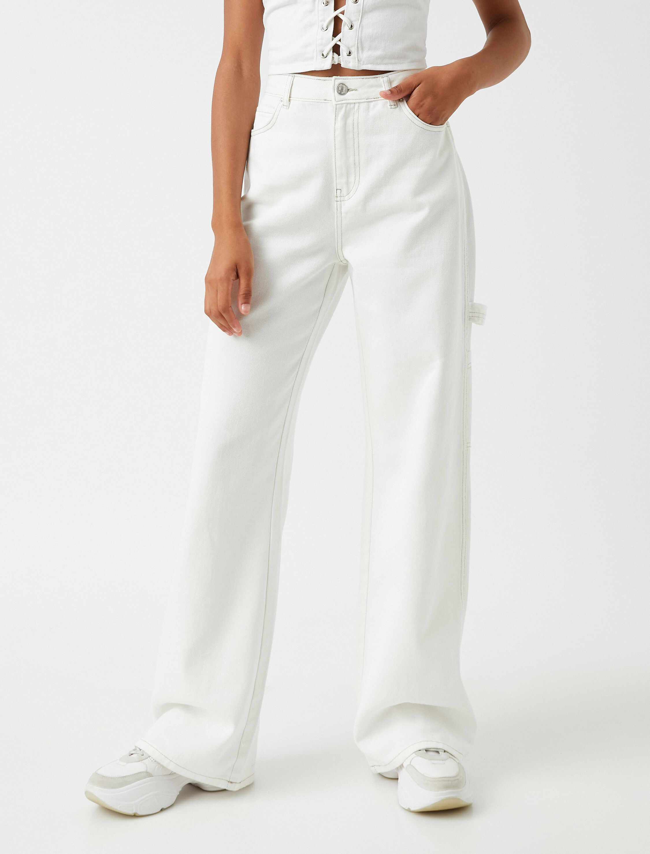   Wide Leg Kargo Pantolon