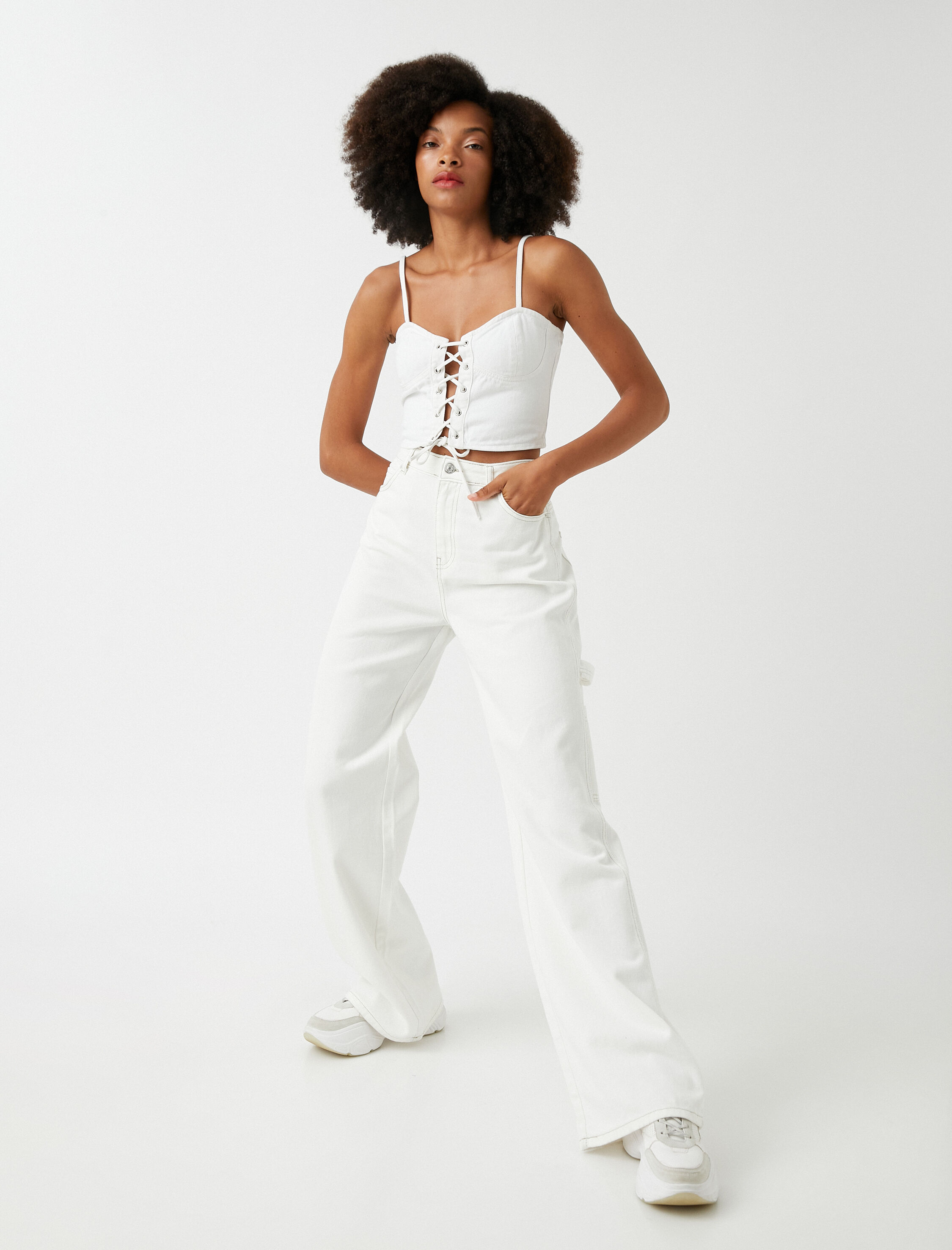   Wide Leg Kargo Pantolon