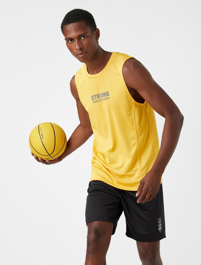  Slogan Baskılı Atlet