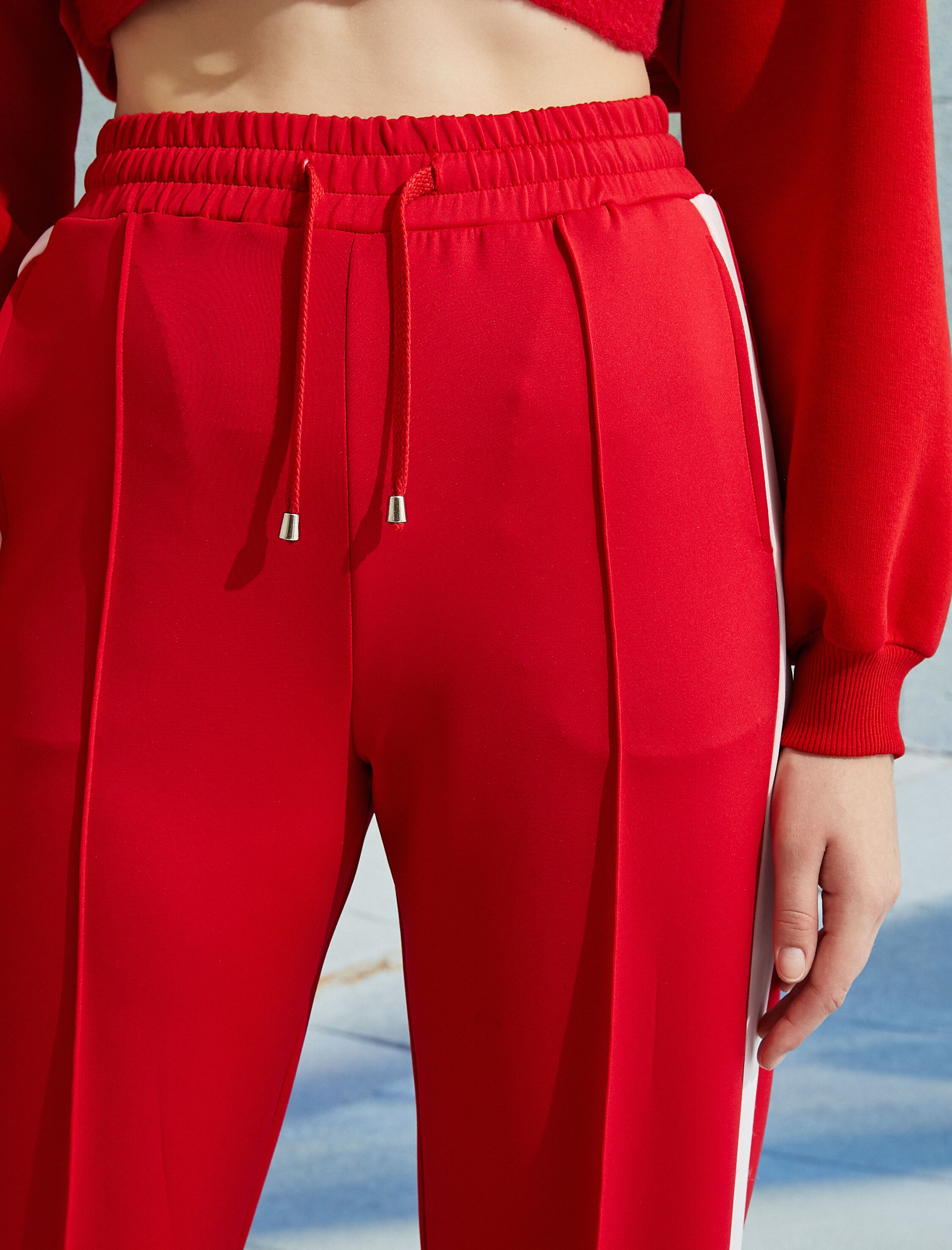   Geniş Paça Eşofman Altı Nervürlü