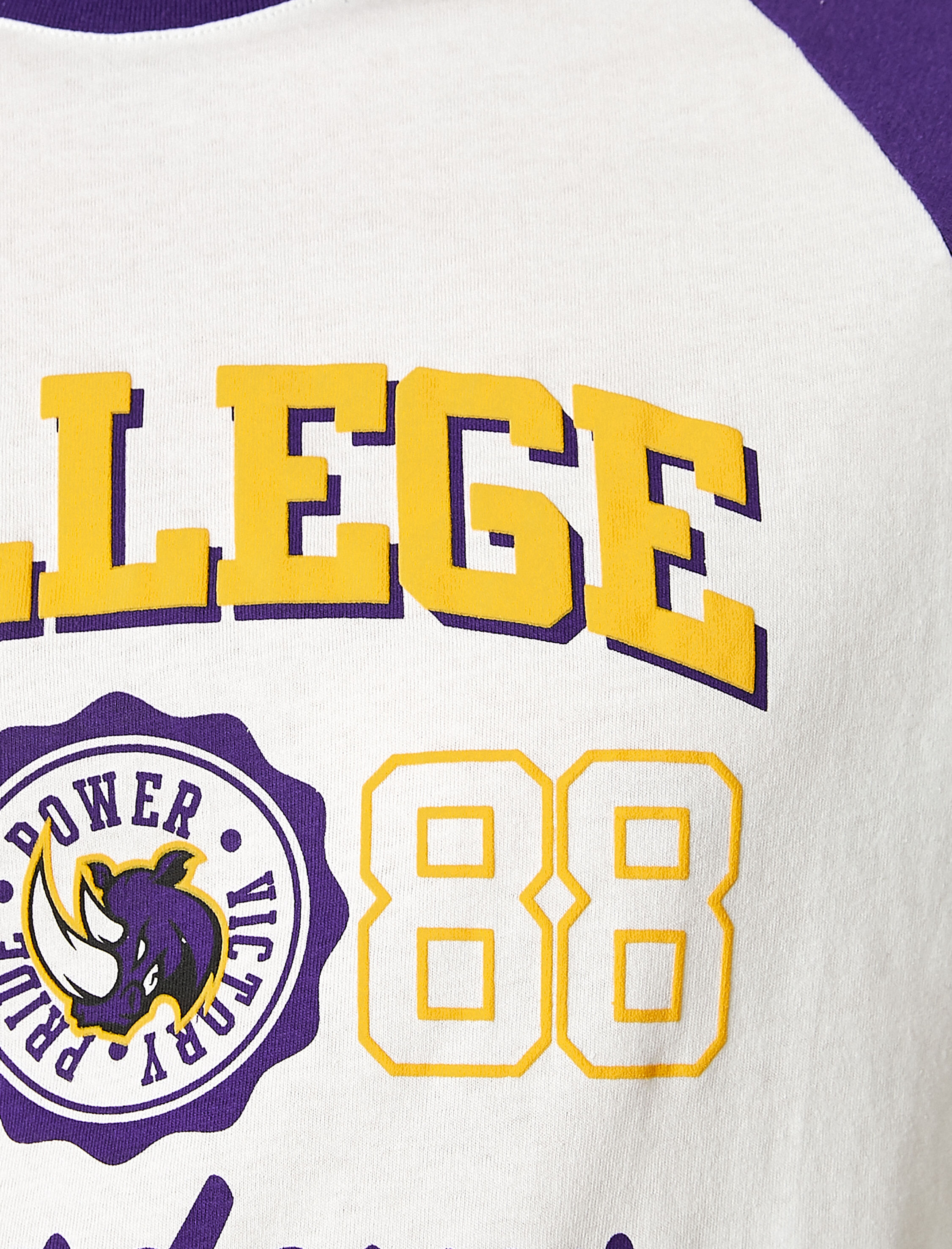   Reglan Kol Kolej Baskılı Tişört