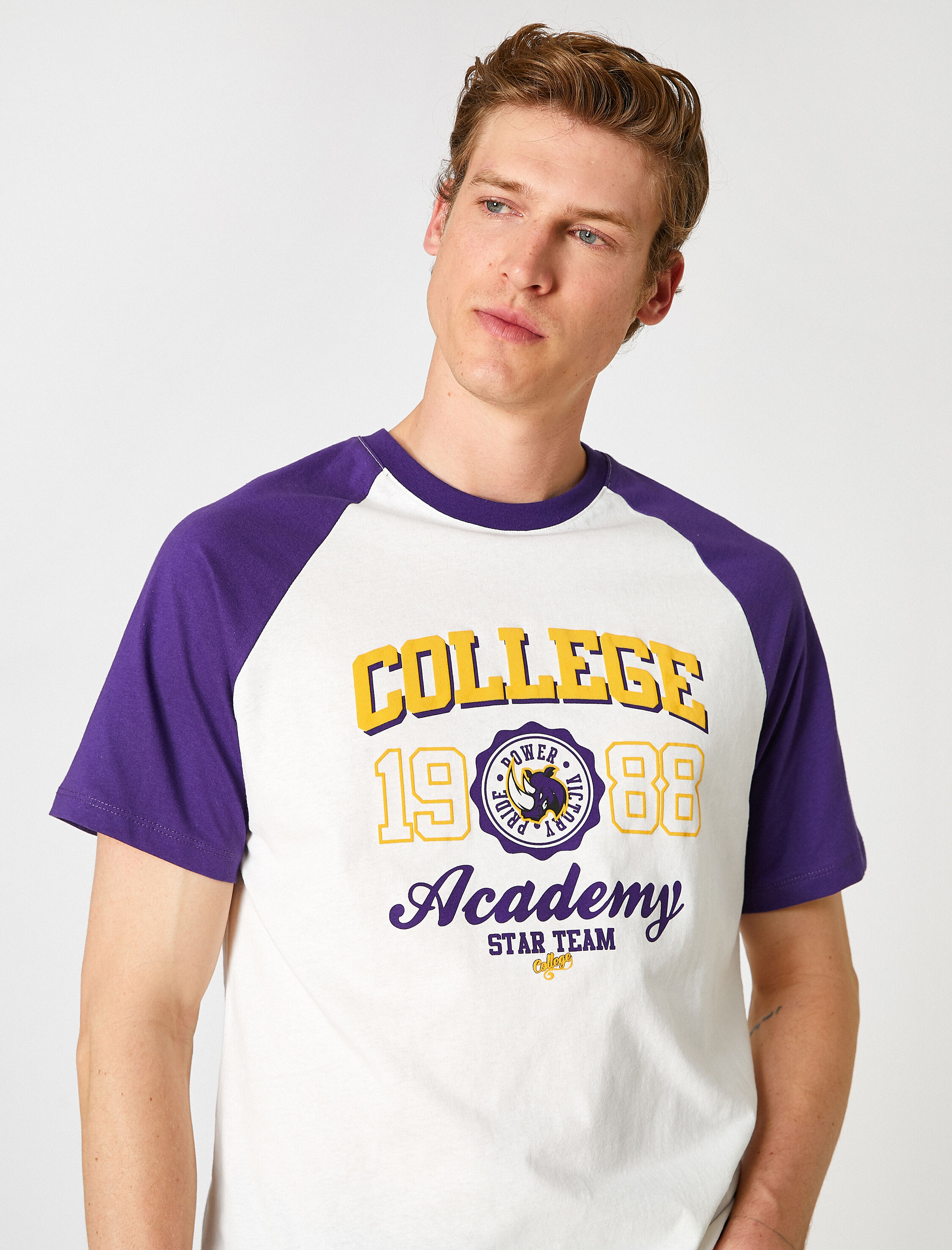   Reglan Kol Kolej Baskılı Tişört