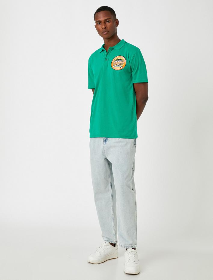  Kolej İşlemeli Polo Yaka Tişört