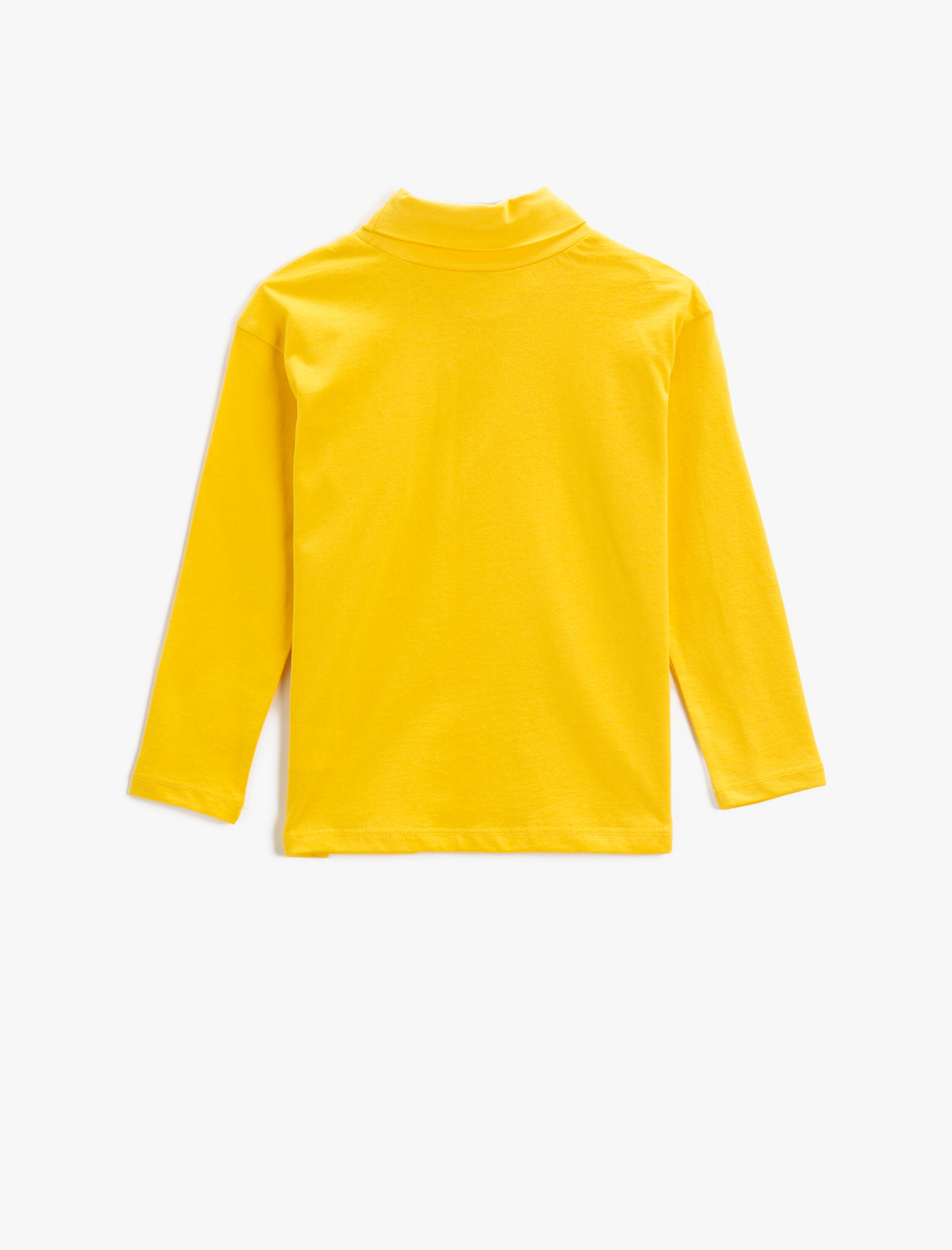  Erkek Çocuk Basic Boğazlı Tişört Pamuklu Uzun Kollu