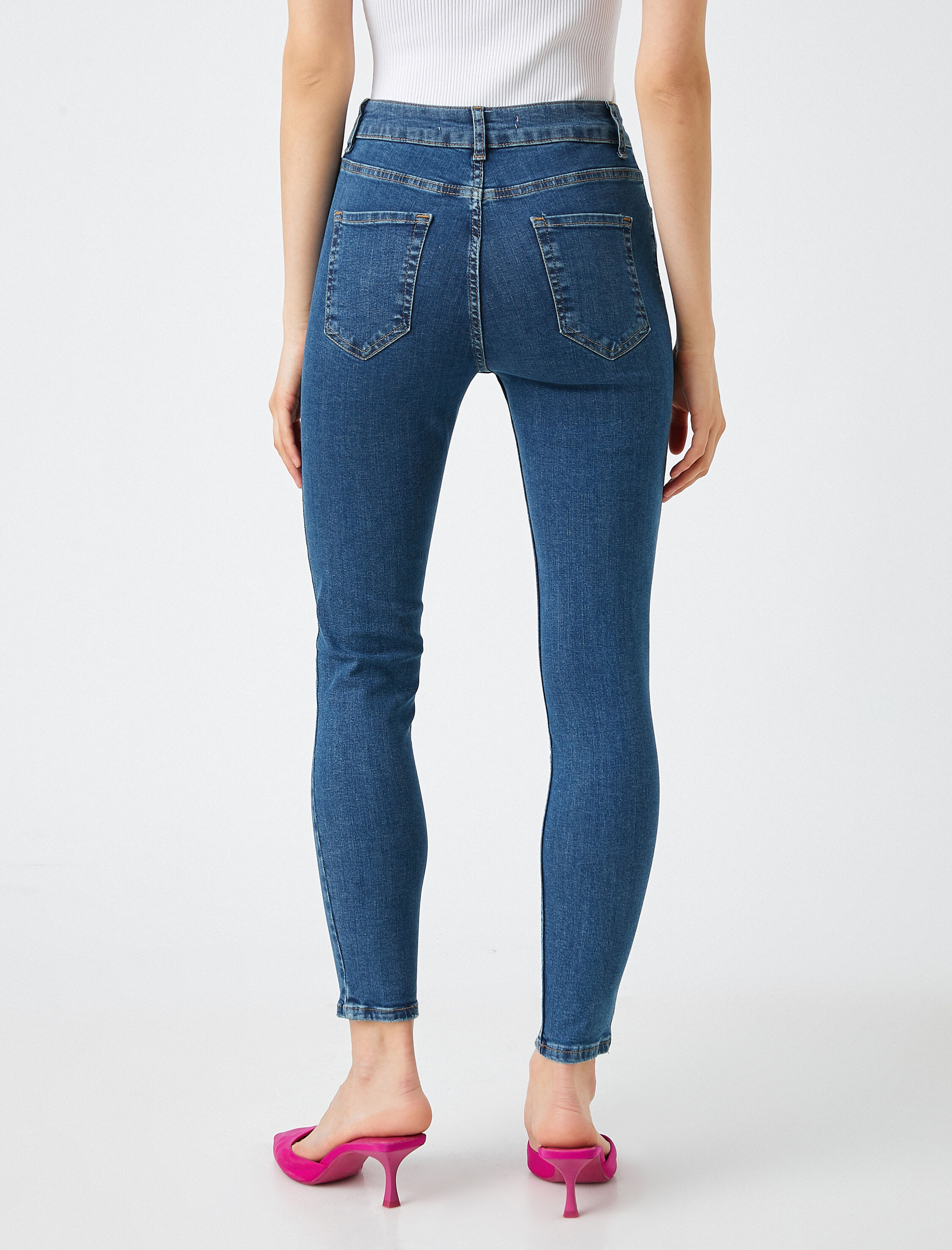   Dar Kesim Kot Pantolon - Skinny Jean