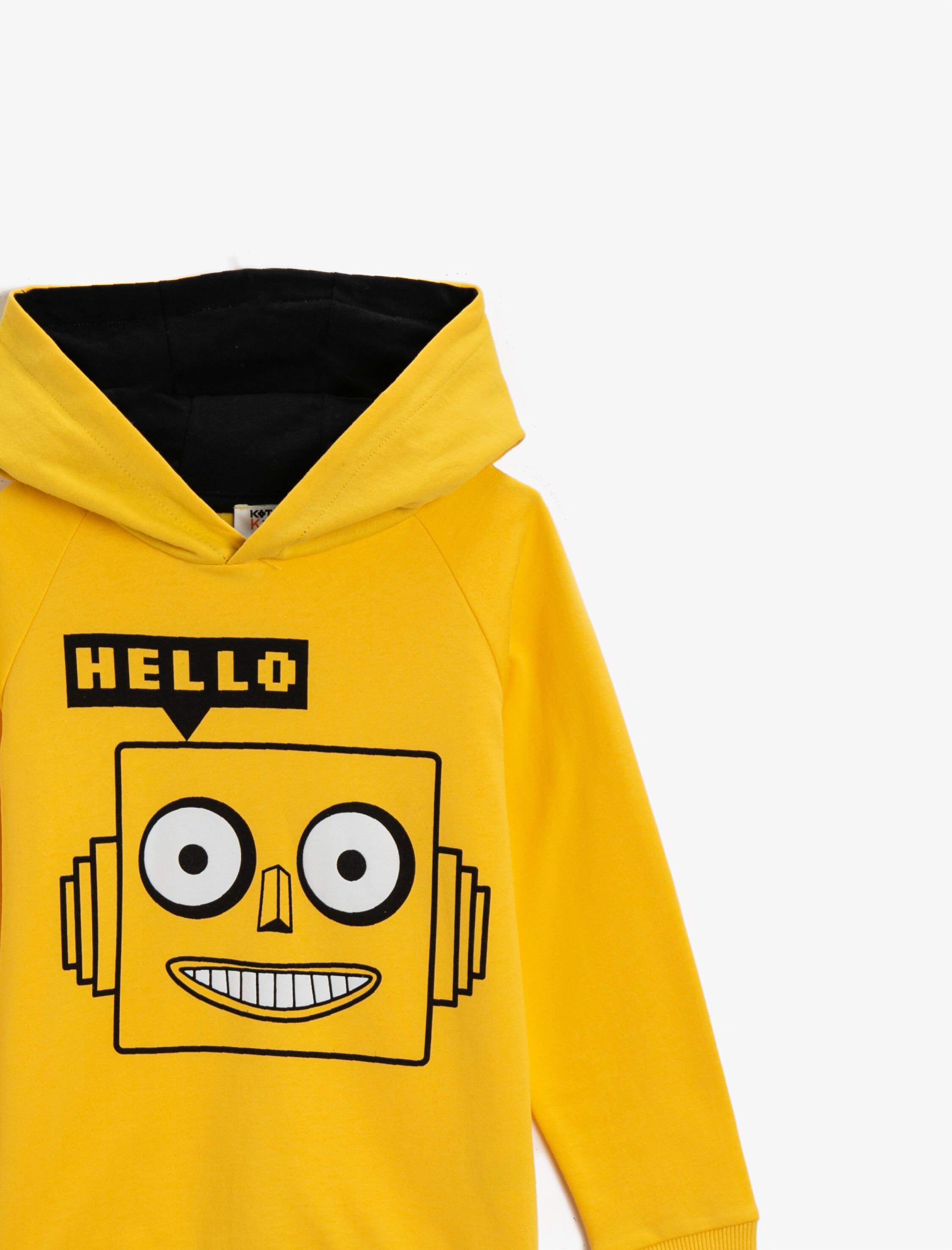  Erkek Çocuk Kapüşonlu Sweatshirt Baskılı Pamuklu