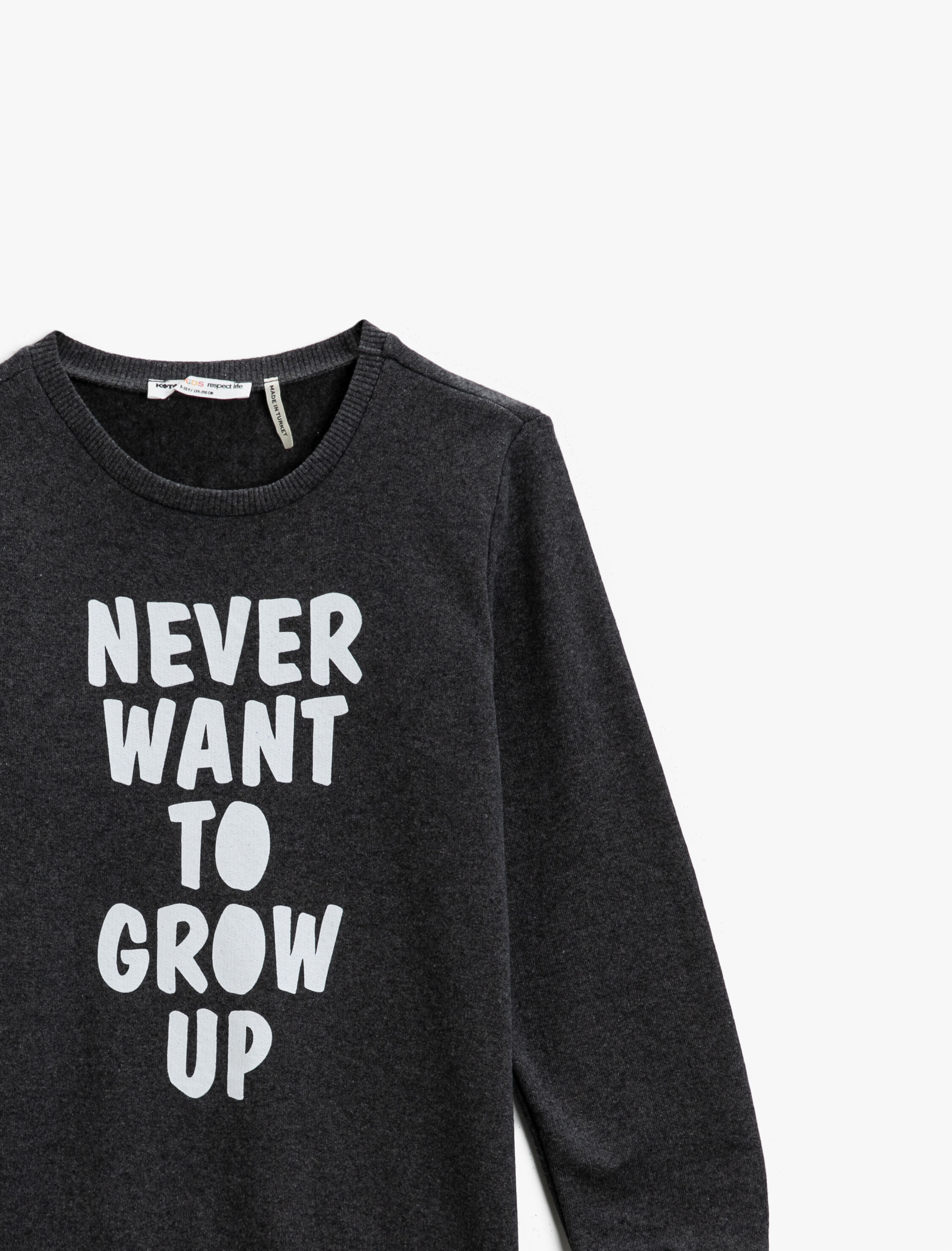  Erkek Çocuk Yazı Baskılı Sweatshirt