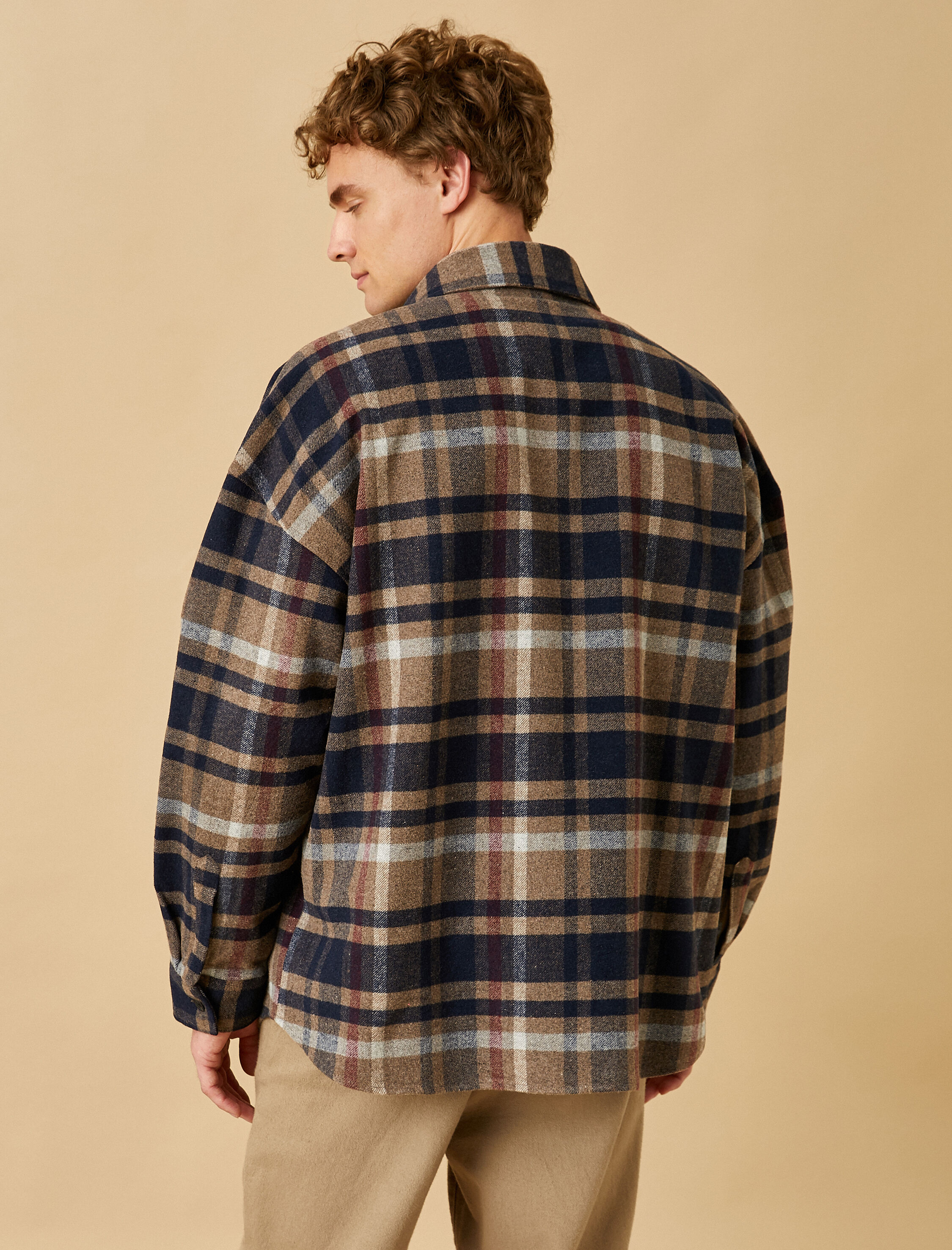   Oduncu Gömleği Klasik Yaka Uzun Kollu Cep Detaylı