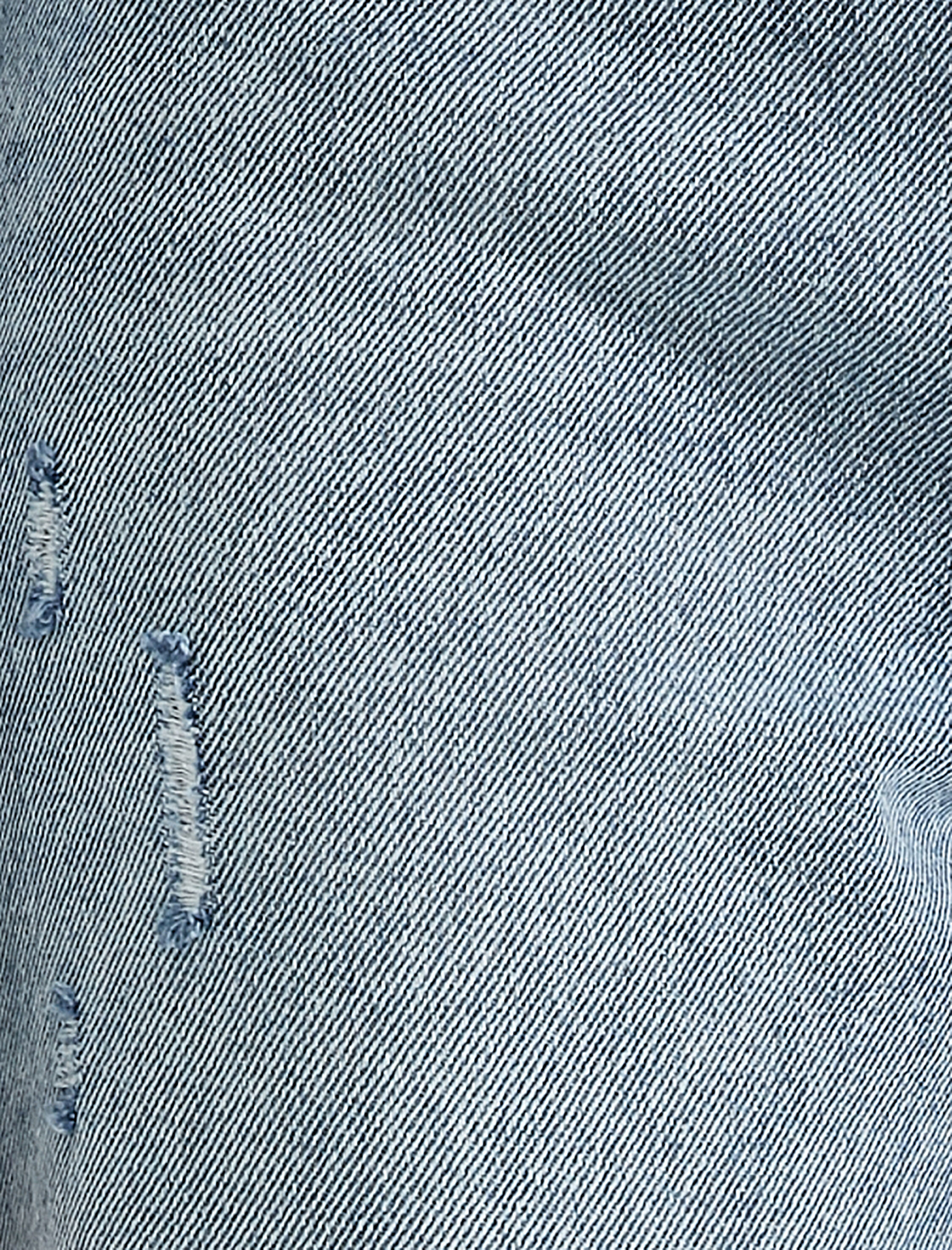   Yüksek Bel Yırtık Pamuklu Kot Pantolon - Straight Jean